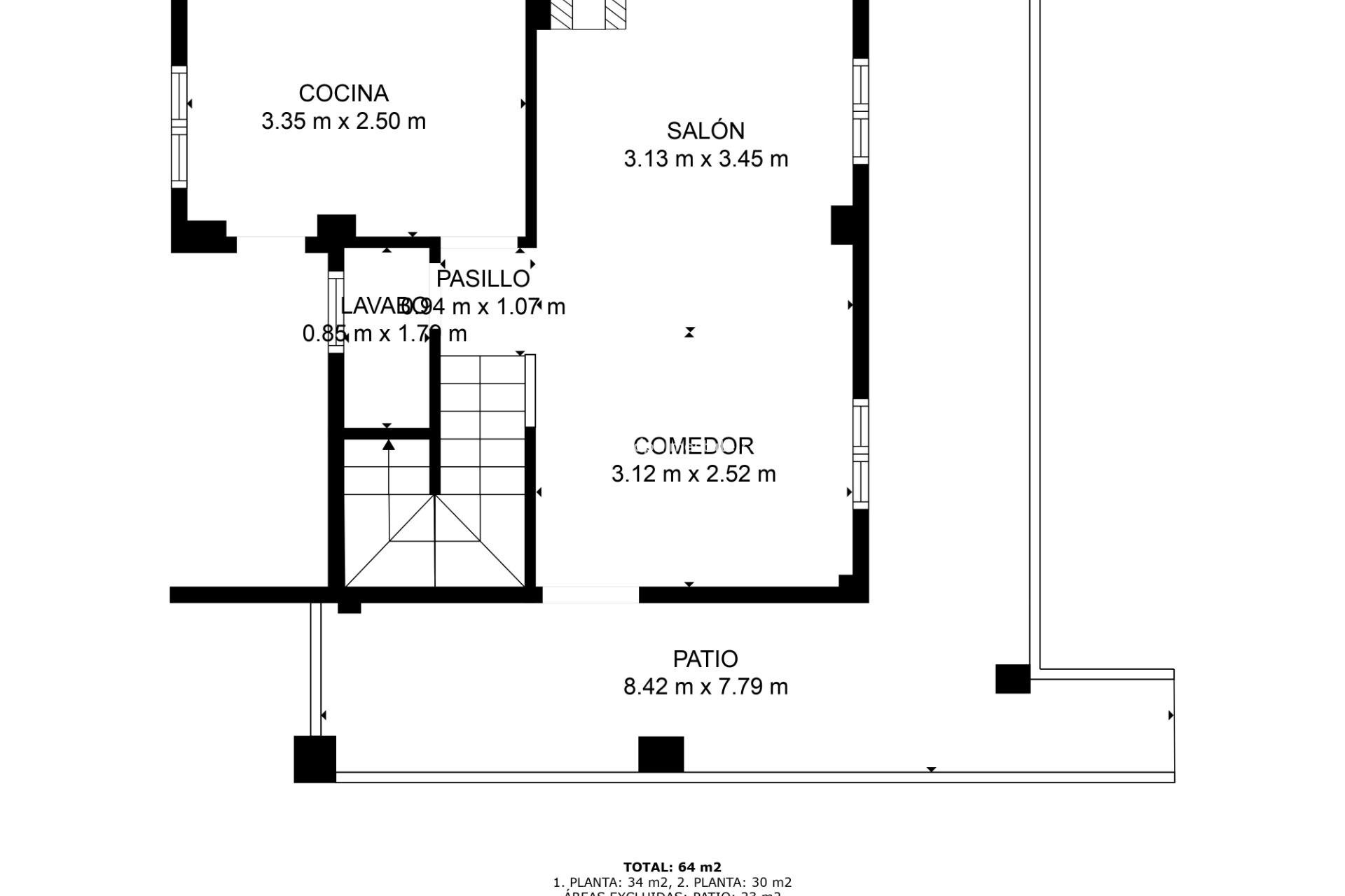 Återförsäljning - Duplex -
Torrevieja - Los Balcones - Los Altos del Edén