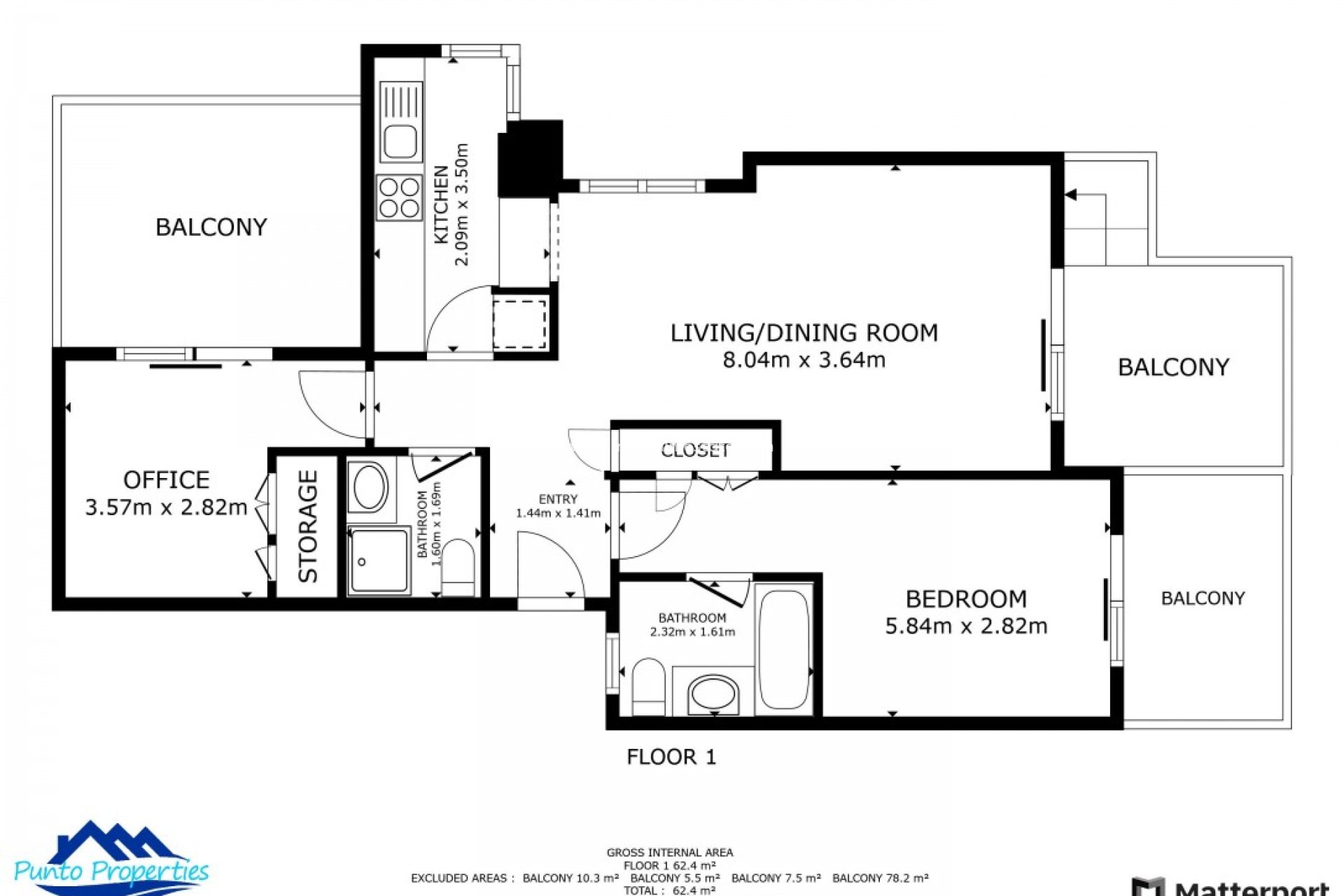 Återförsäljning - Lägenhet Penthouse -
Roda - Inland