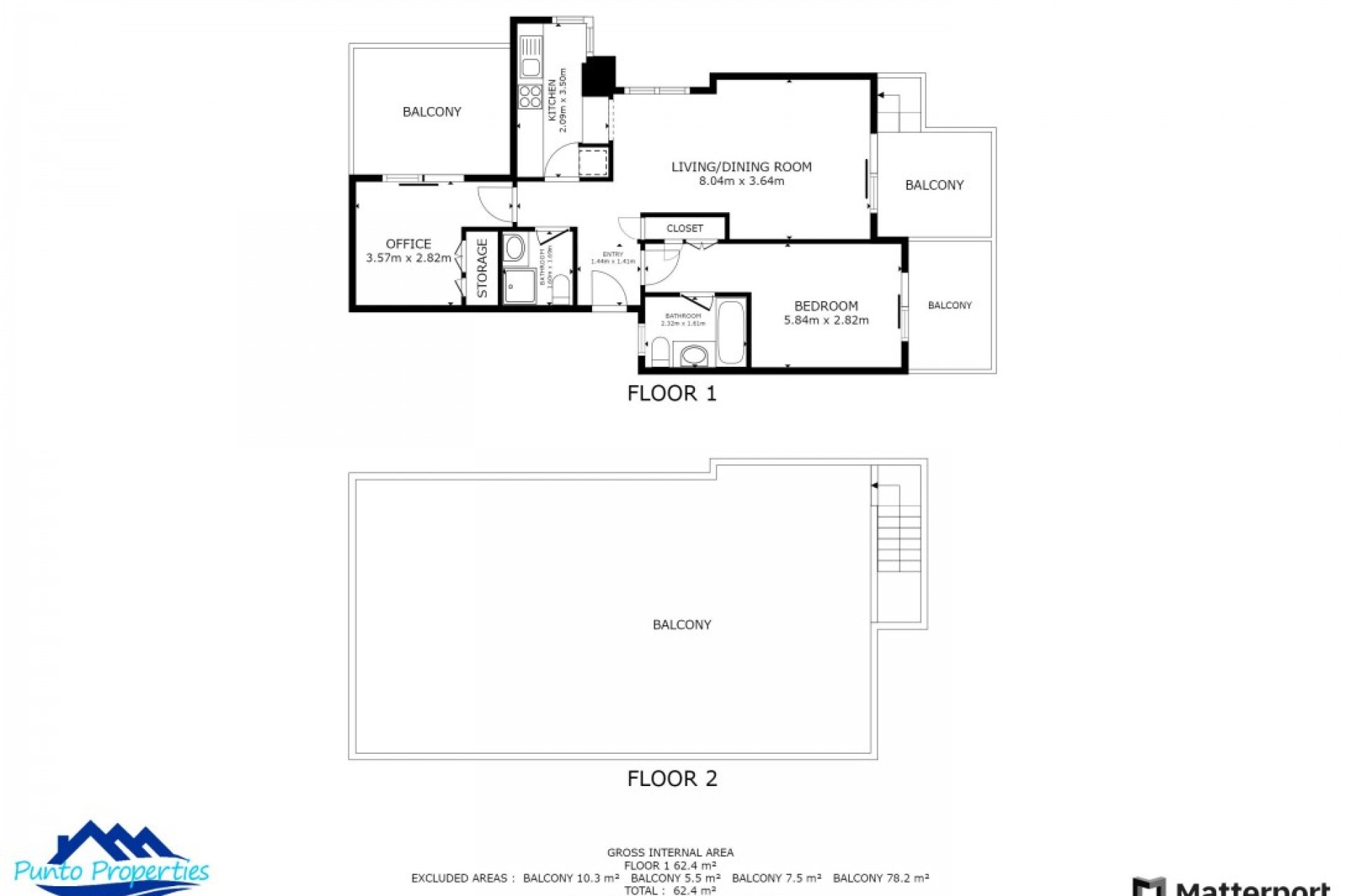 Återförsäljning - Lägenhet Penthouse -
Roda - Inland