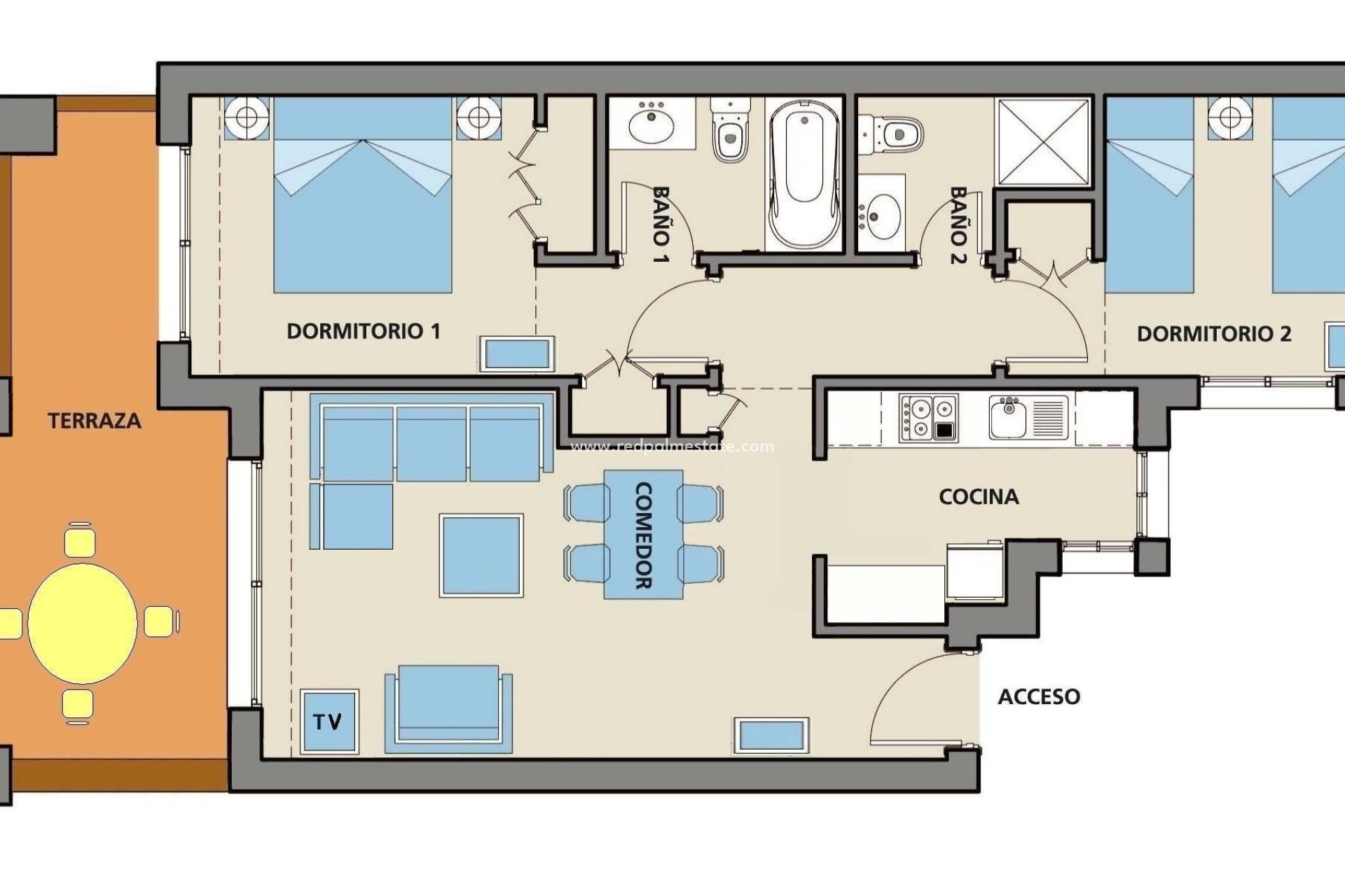 Återförsäljning - Lägenhet Penthouse -
Roda - Inland