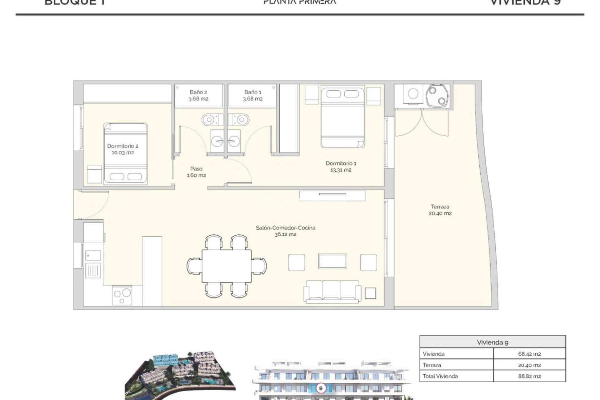 New Build - Apartment -
Finestrat - Golf Piug Campana