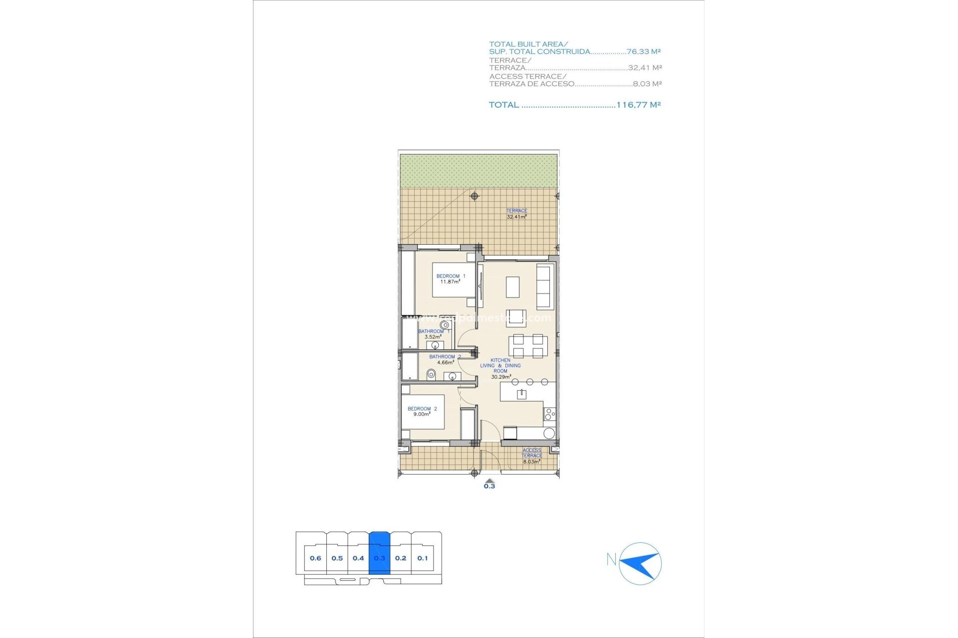 New Build - Apartment -
Los Alczares - Serena Golf