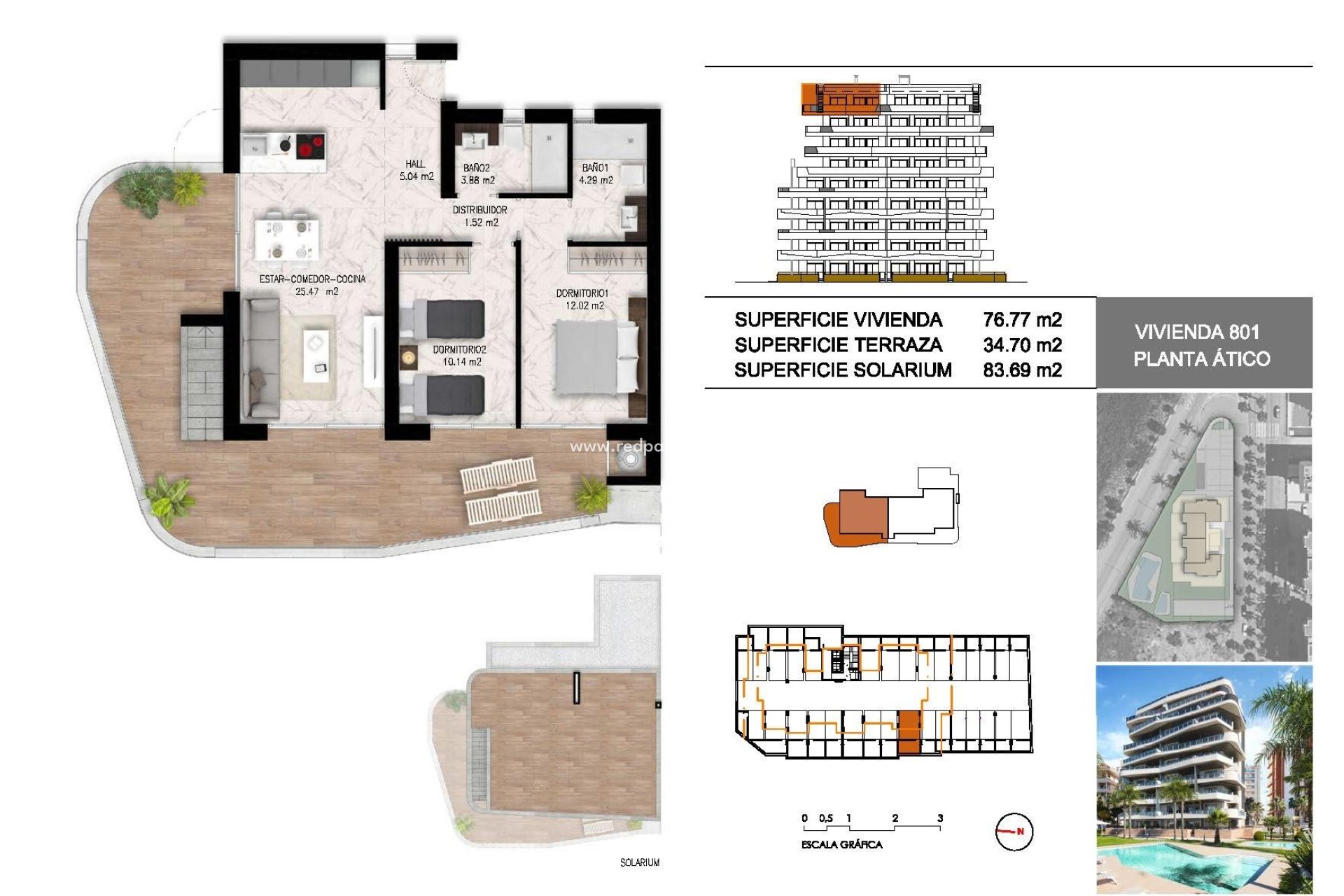 New Build - Apartment Penthouse -
Guardamar del Segura - Puerto