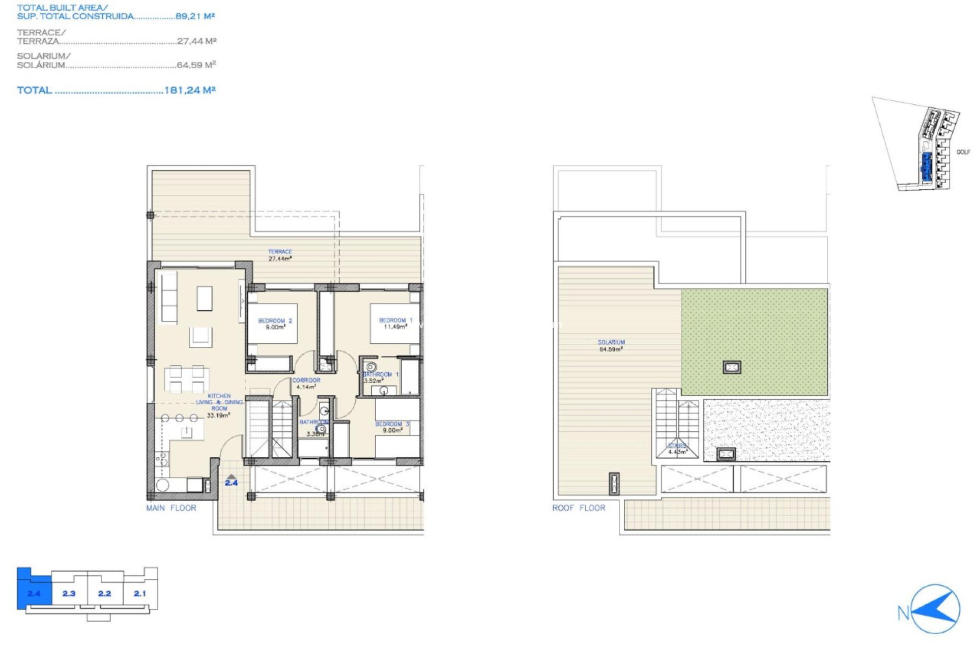 New Build - Apartment Penthouse -
Los Alczares - Serena Golf