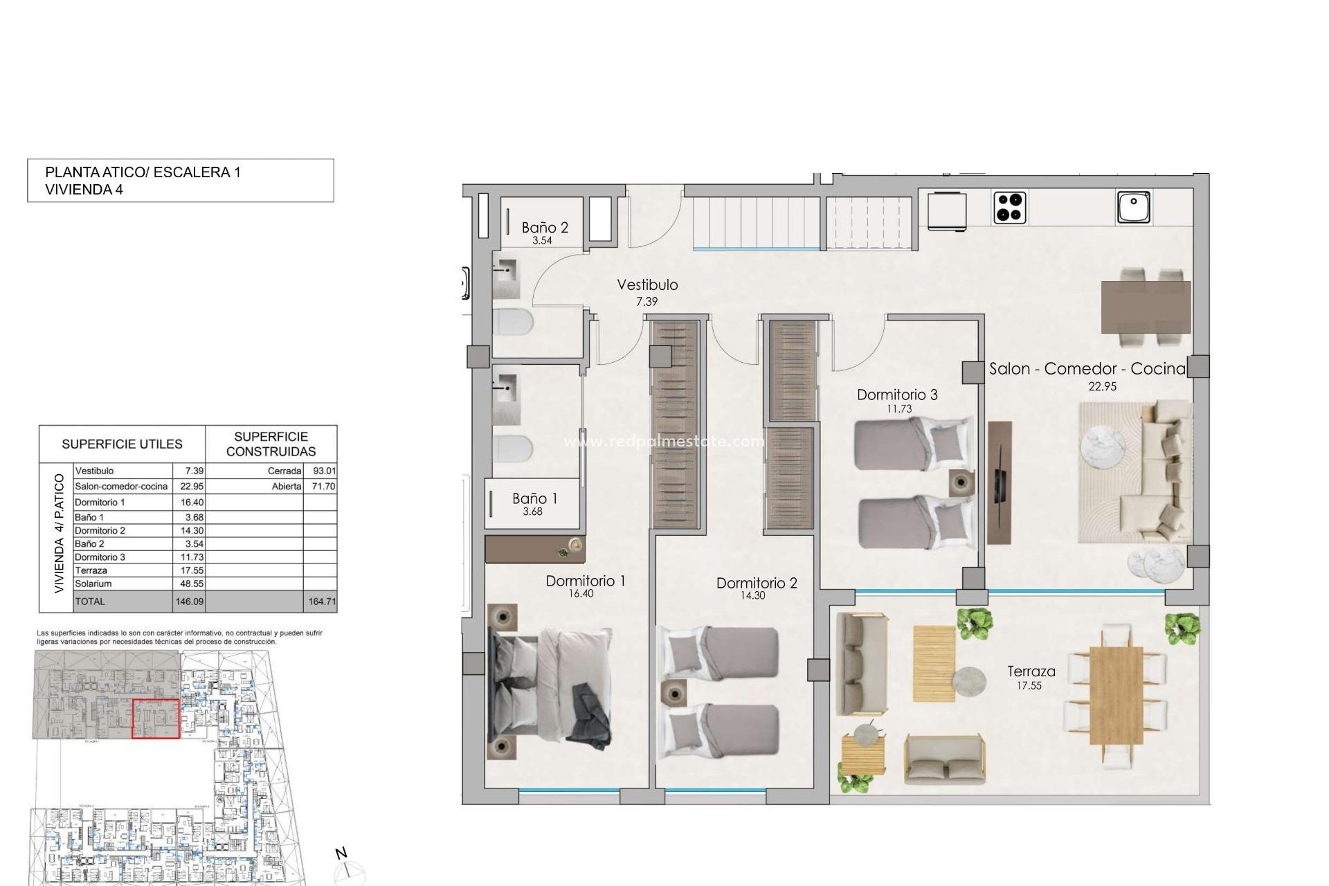 New Build - Apartment Penthouse -
Santa Pola - Estacion de autobuses