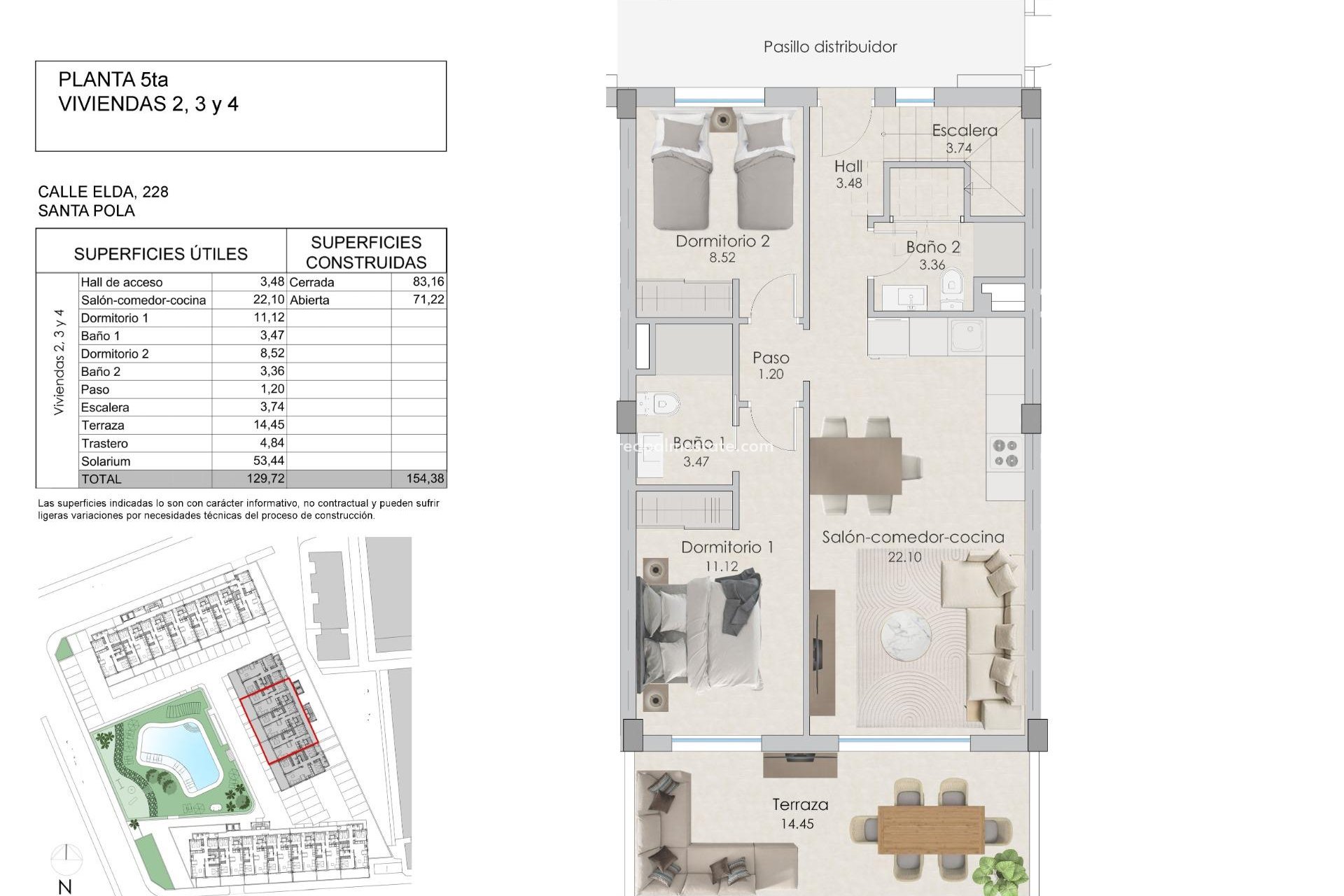 New Build - Apartment Penthouse -
Santa Pola - Playa Tamarit