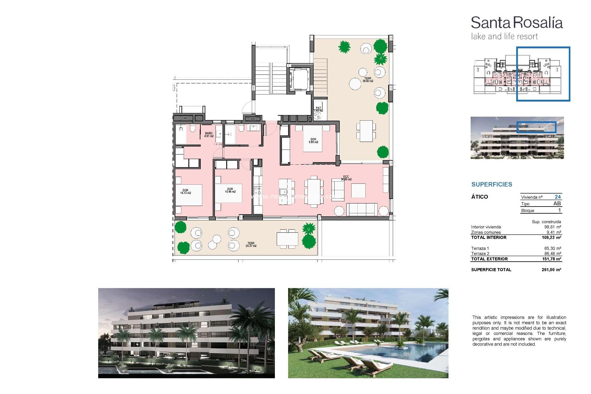 New Build - Apartment Penthouse -
Torre Pacheco - Santa Rosalia