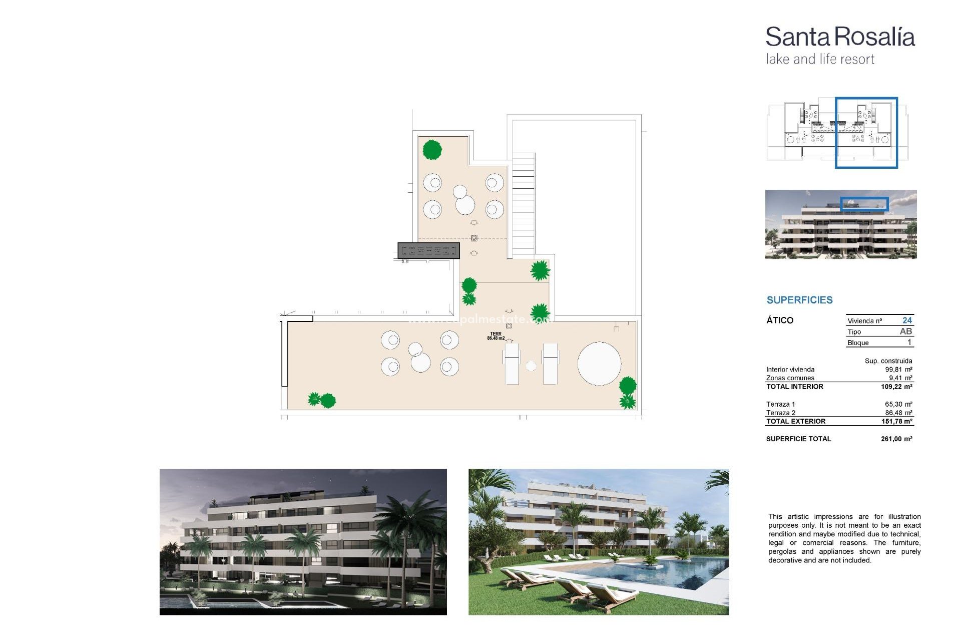 New Build - Apartment Penthouse -
Torre Pacheco - Santa Rosalia