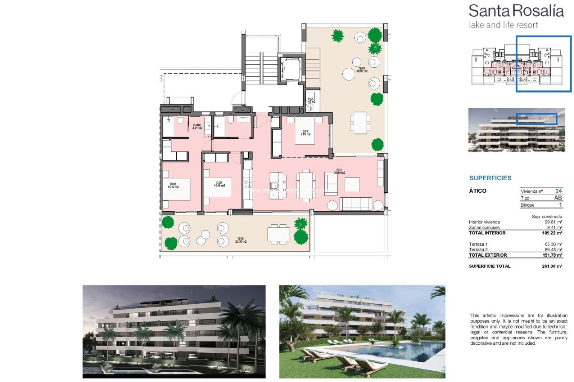 New Build - Apartment Penthouse -
Torre Pacheco - Santa Rosalia