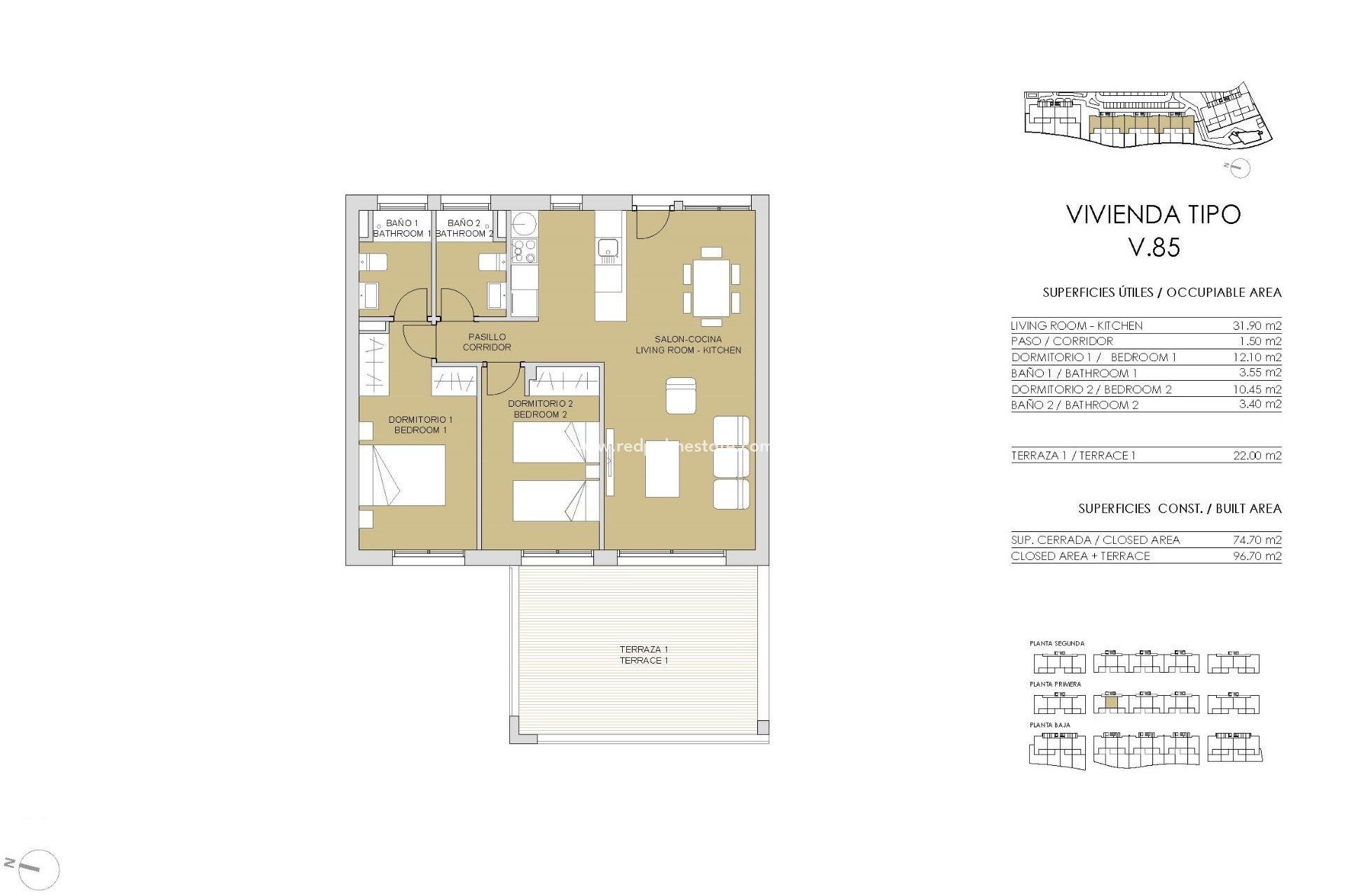 New Build - Apartment -
Pilar de la Horadada - Lo romero golf