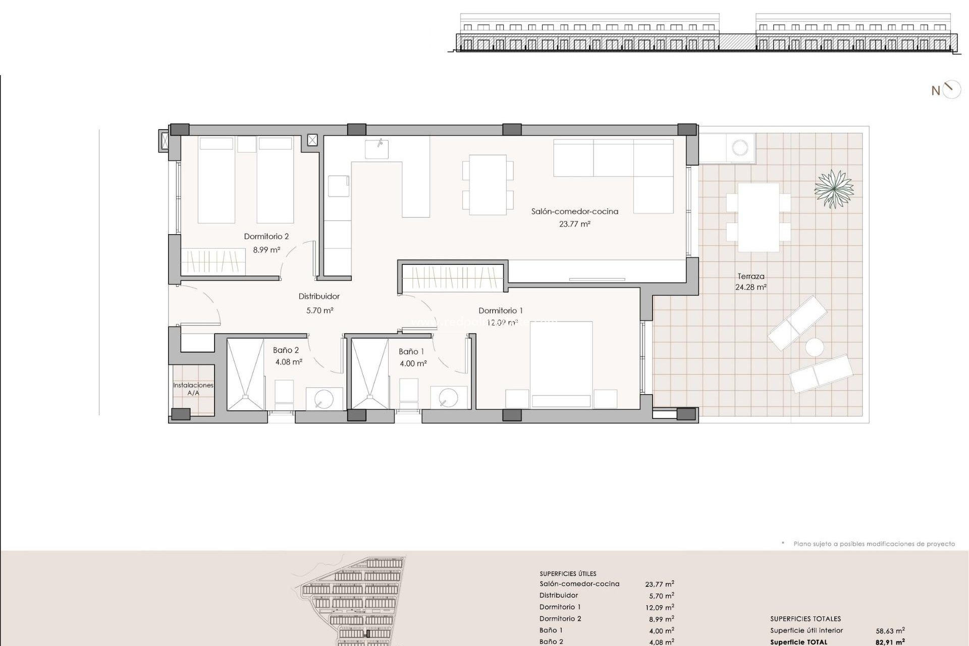 New Build - Apartment -
Pulpi - Aguilón Golf