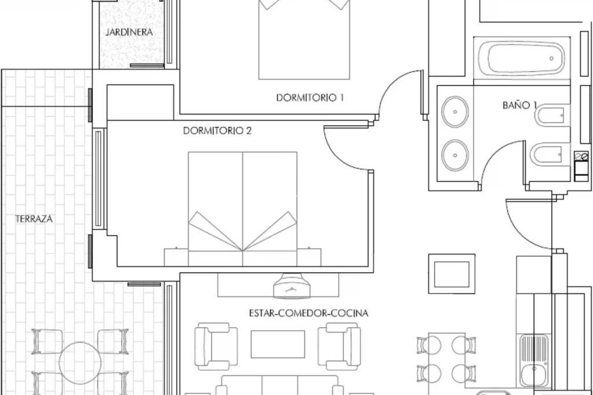 New Build - Apartment -
Vera Playa - Puerto del Rey