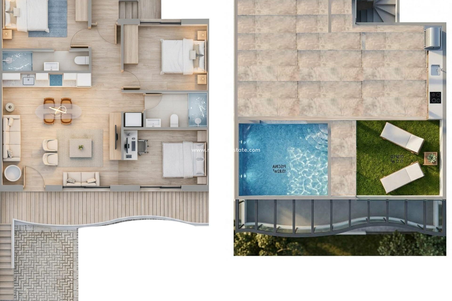 New Build - Bungalow -
Pilar de la Horadada - parques de Andromeda