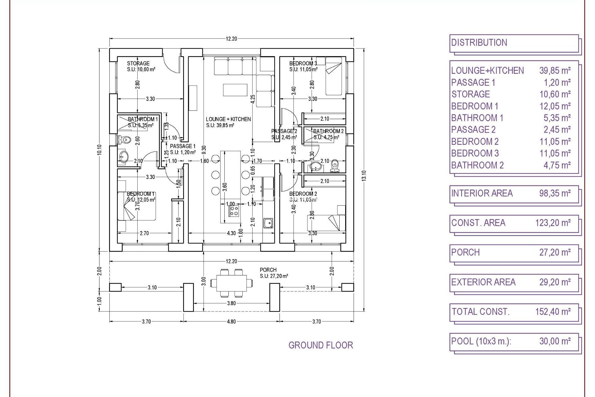 New Build - Detached Villa -
Pinoso - Campo