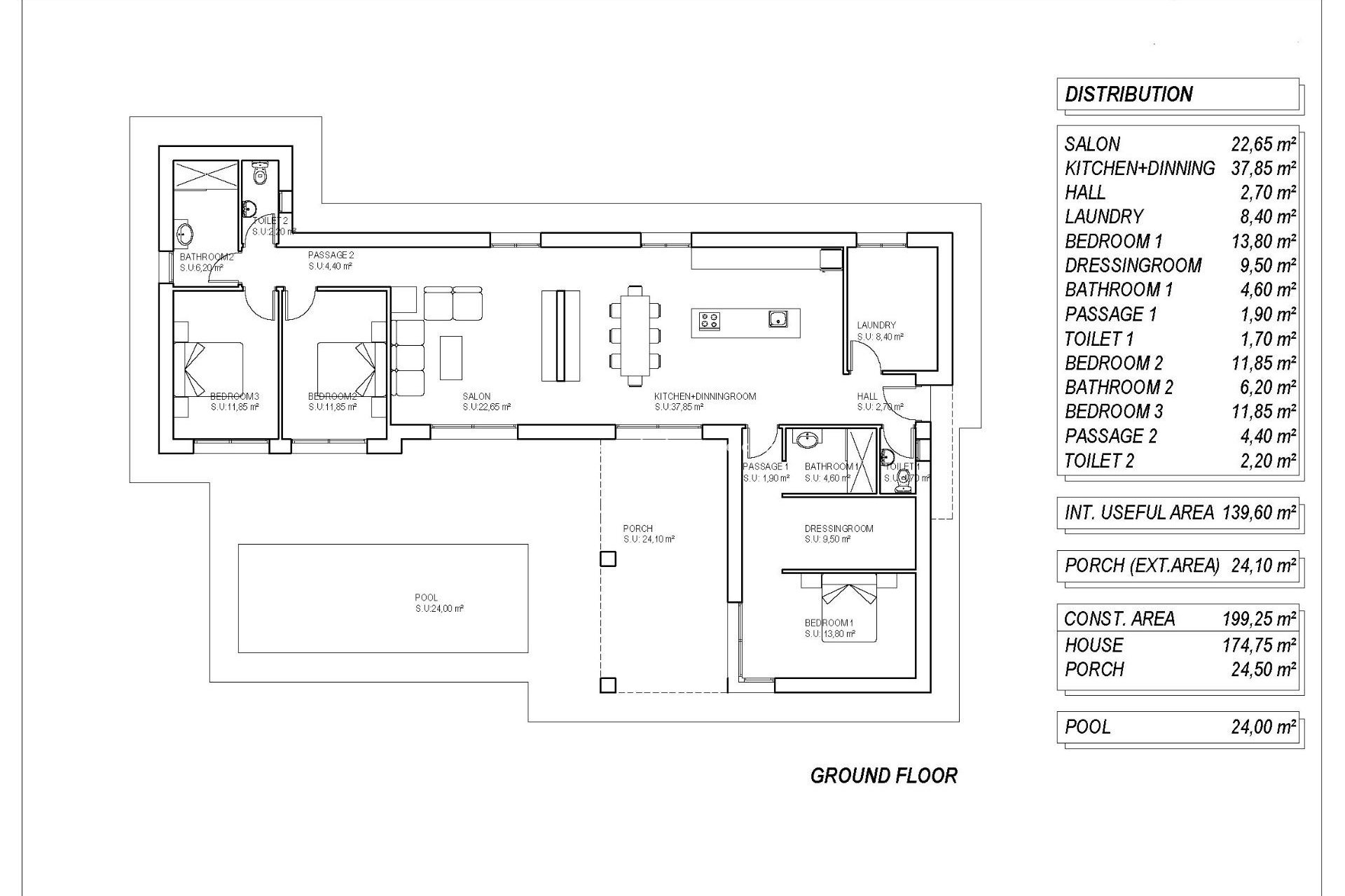 New Build - Detached Villa -
Pinoso - Campo