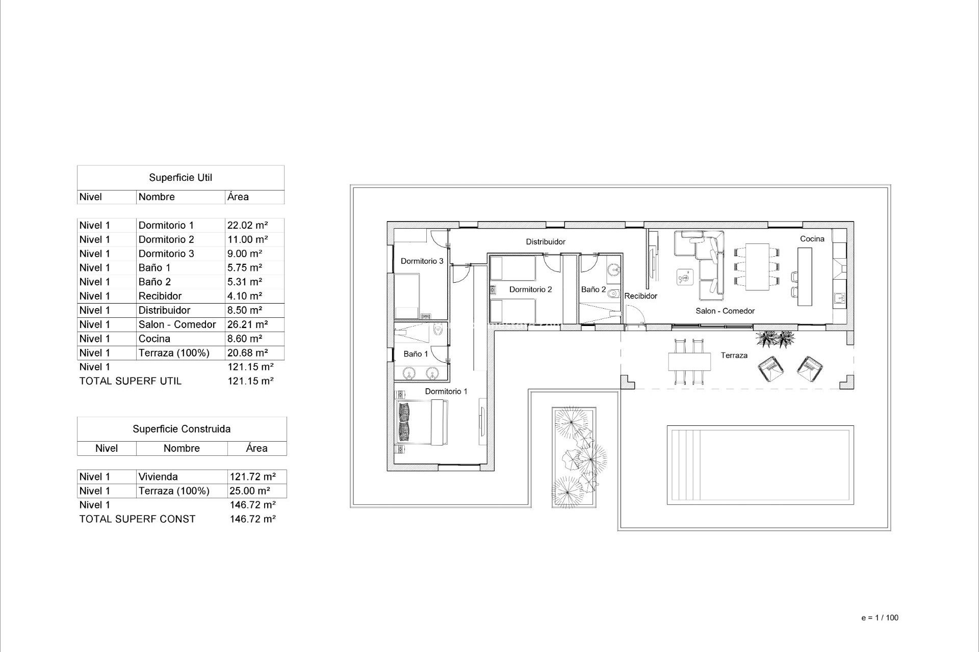 New Build - Detached Villa -
Pinoso - Lel