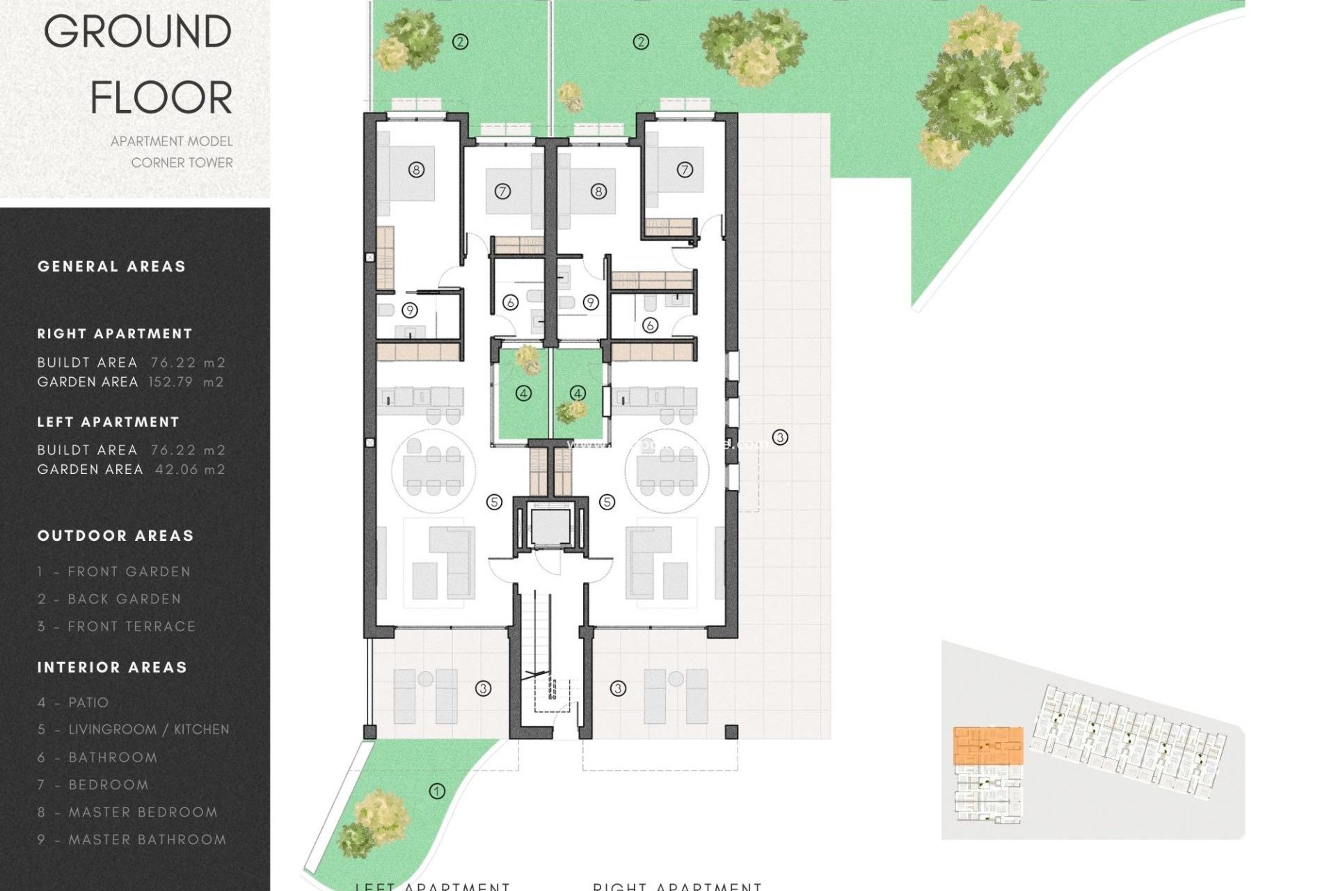 Nieuwbouw Woningen - Appartement -
Los Alczares - Serena Golf