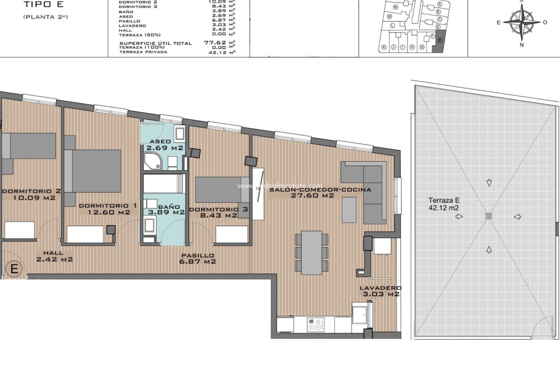 Nieuwbouw Woningen - Appartement Penthouse -
Algorfa - Pueblo