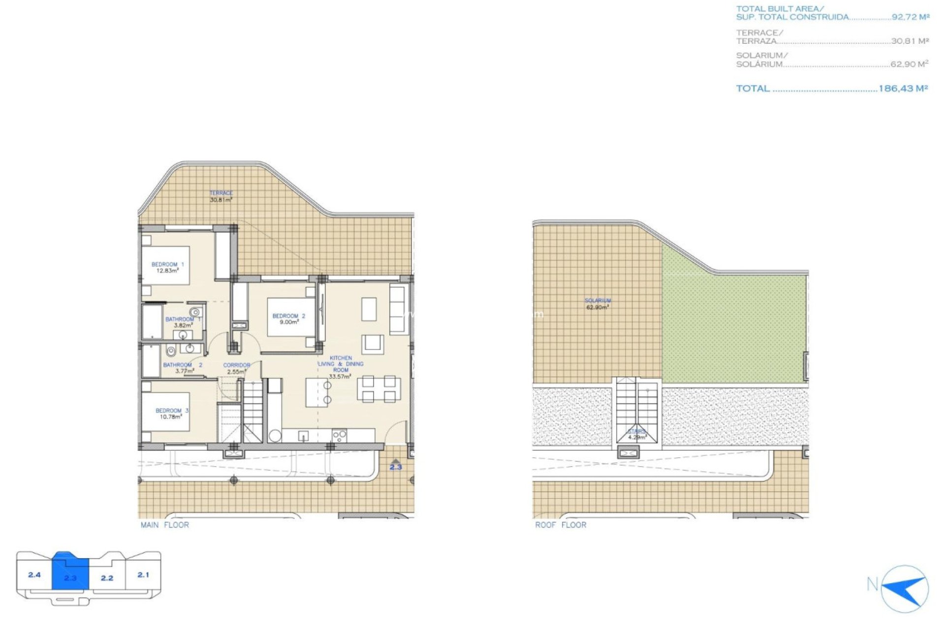 Nieuwbouw Woningen - Appartement Penthouse -
Los Alczares - Serena Golf