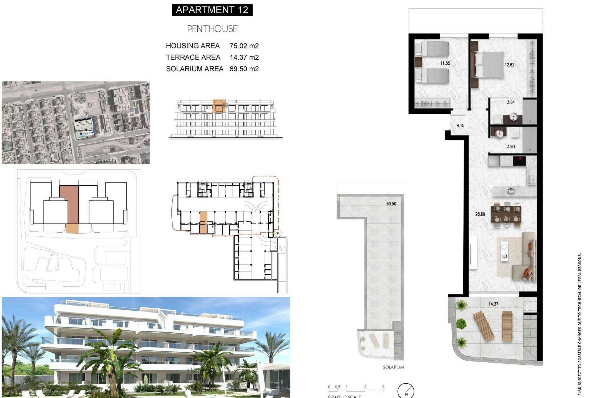 Nieuwbouw Woningen - Appartement Penthouse -
Orihuela Costa - Lomas de Cabo Roig