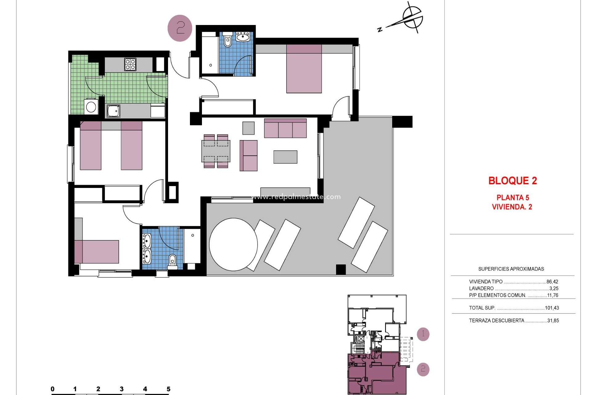 Nieuwbouw Woningen - Appartement Penthouse -
Pilar de la Horadada - Mil Palmeras