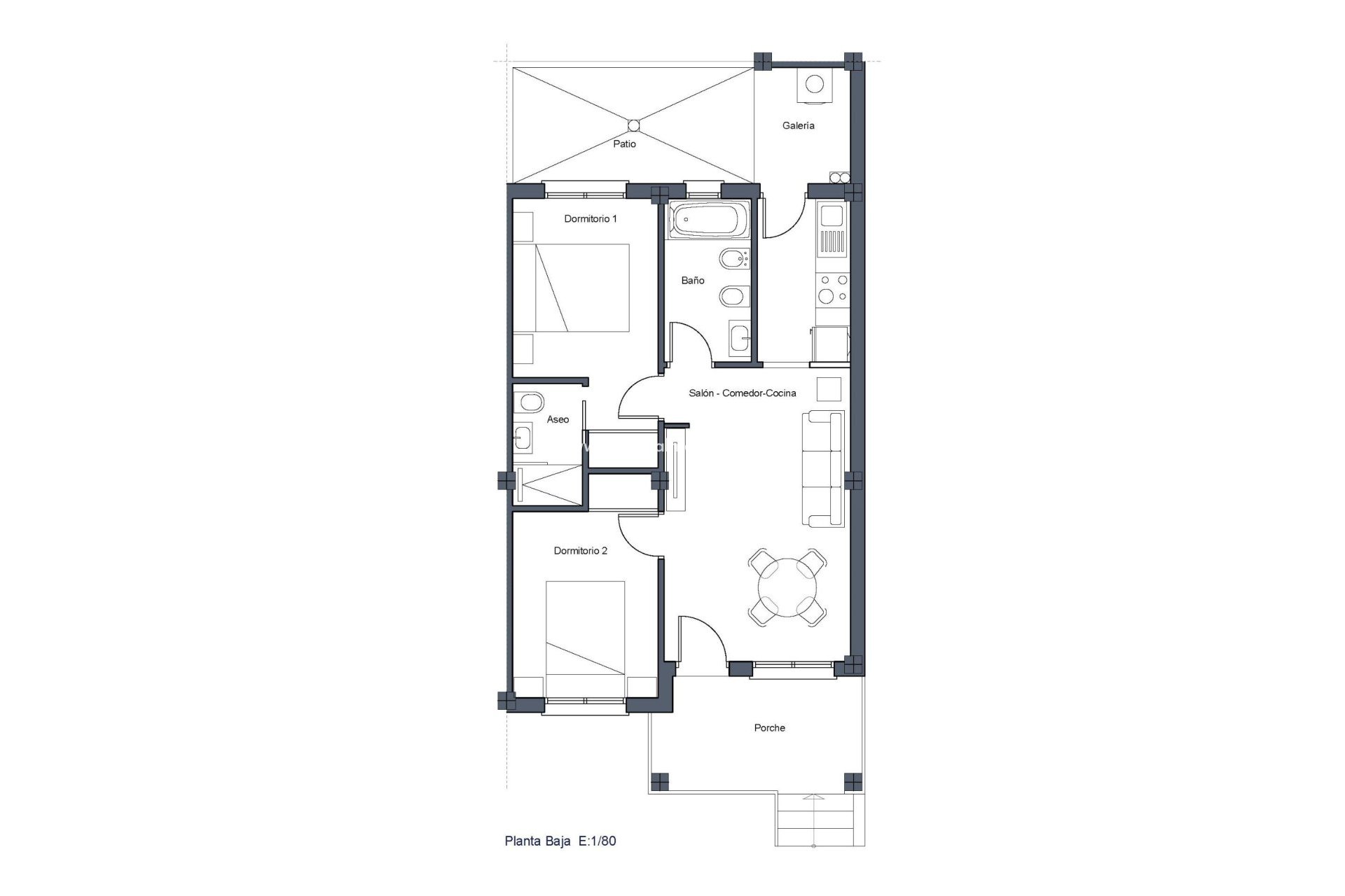 Nieuwbouw Woningen - Bungalow -
Castalla - Castalla Internacional