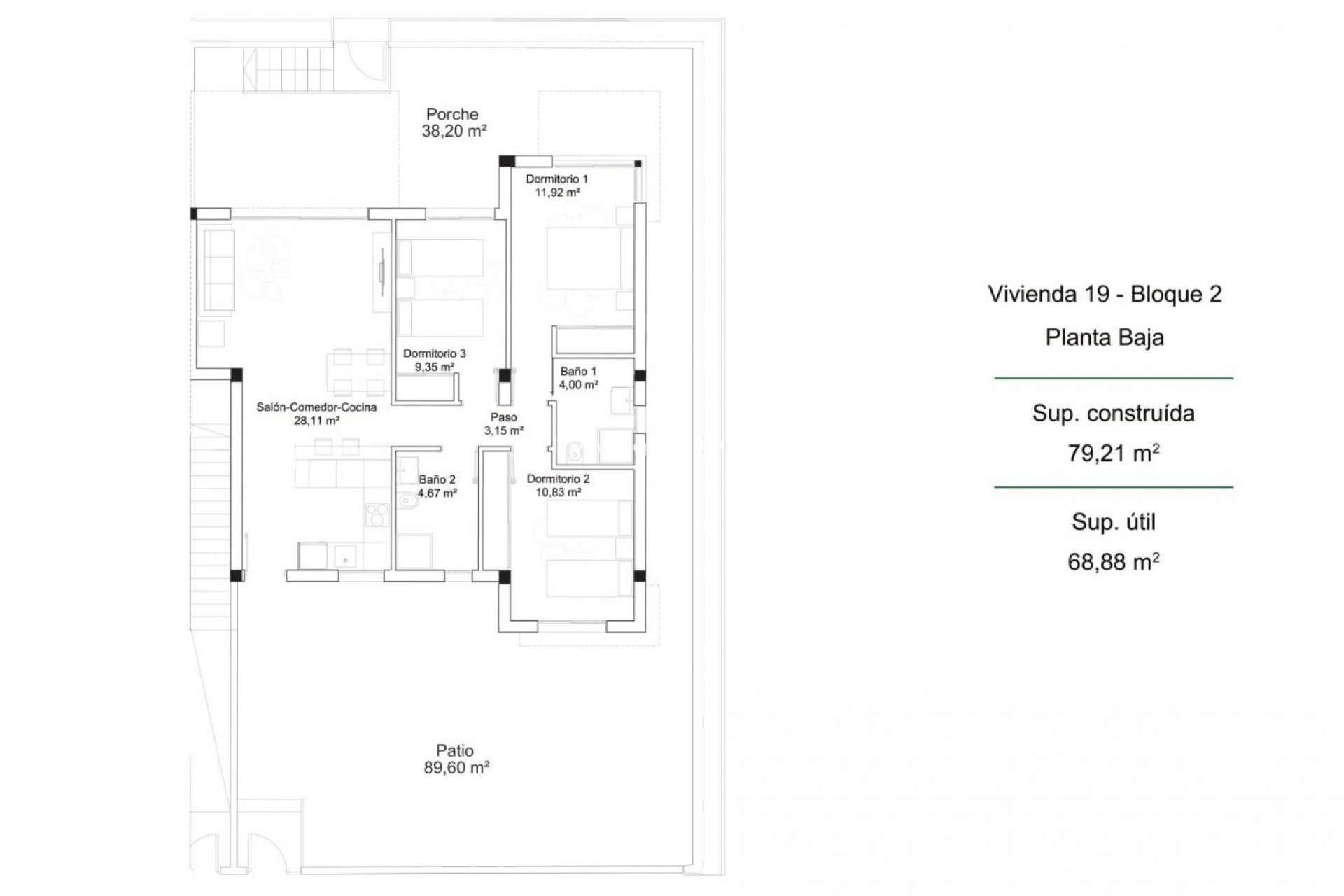 Nieuwbouw Woningen - Bungalow -
Orihuela Costa - PAU 26