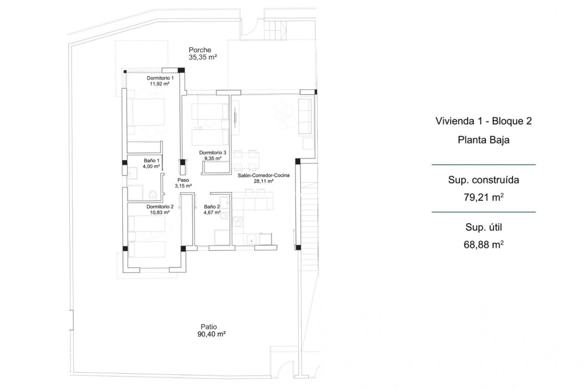 Nieuwbouw Woningen - Bungalow -
Orihuela Costa - PAU 26