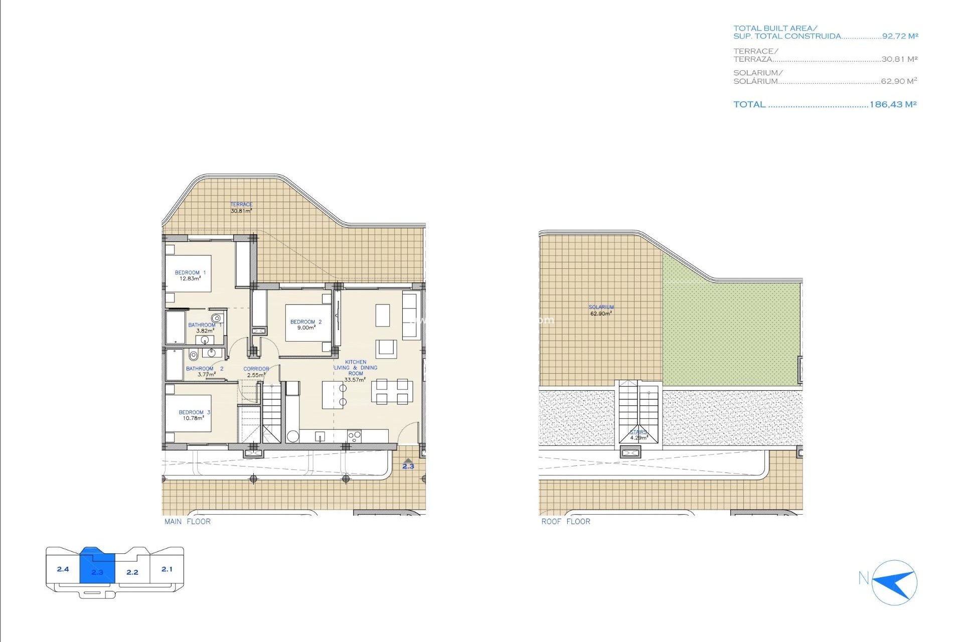 Nieuwbouw Woningen - Penthouse -
Los Alczares - Serena Golf