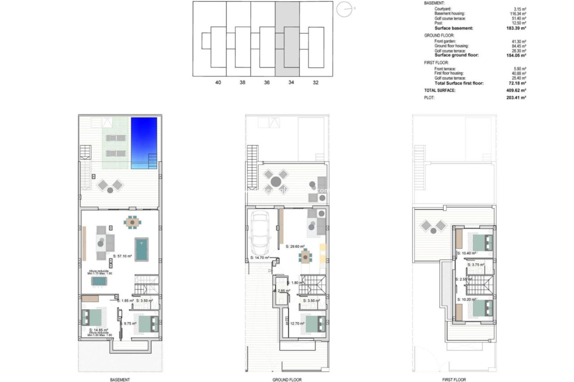 Nieuwbouw Woningen - Stadshuis -
Los Alczares - Serena Golf