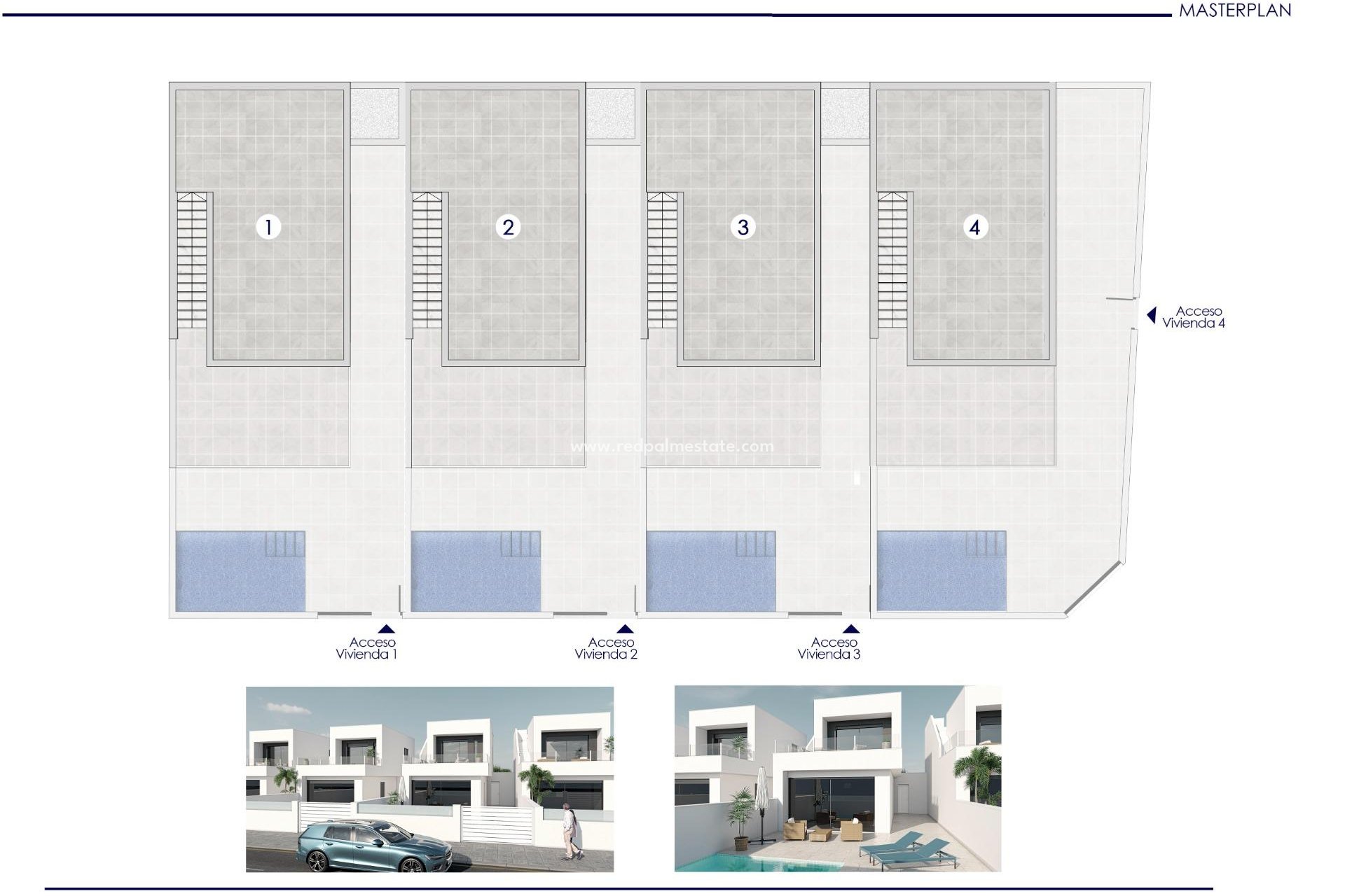 Nieuwbouw Woningen - Vrijstaande villa -
San Pedro del Pinatar - Pueblo