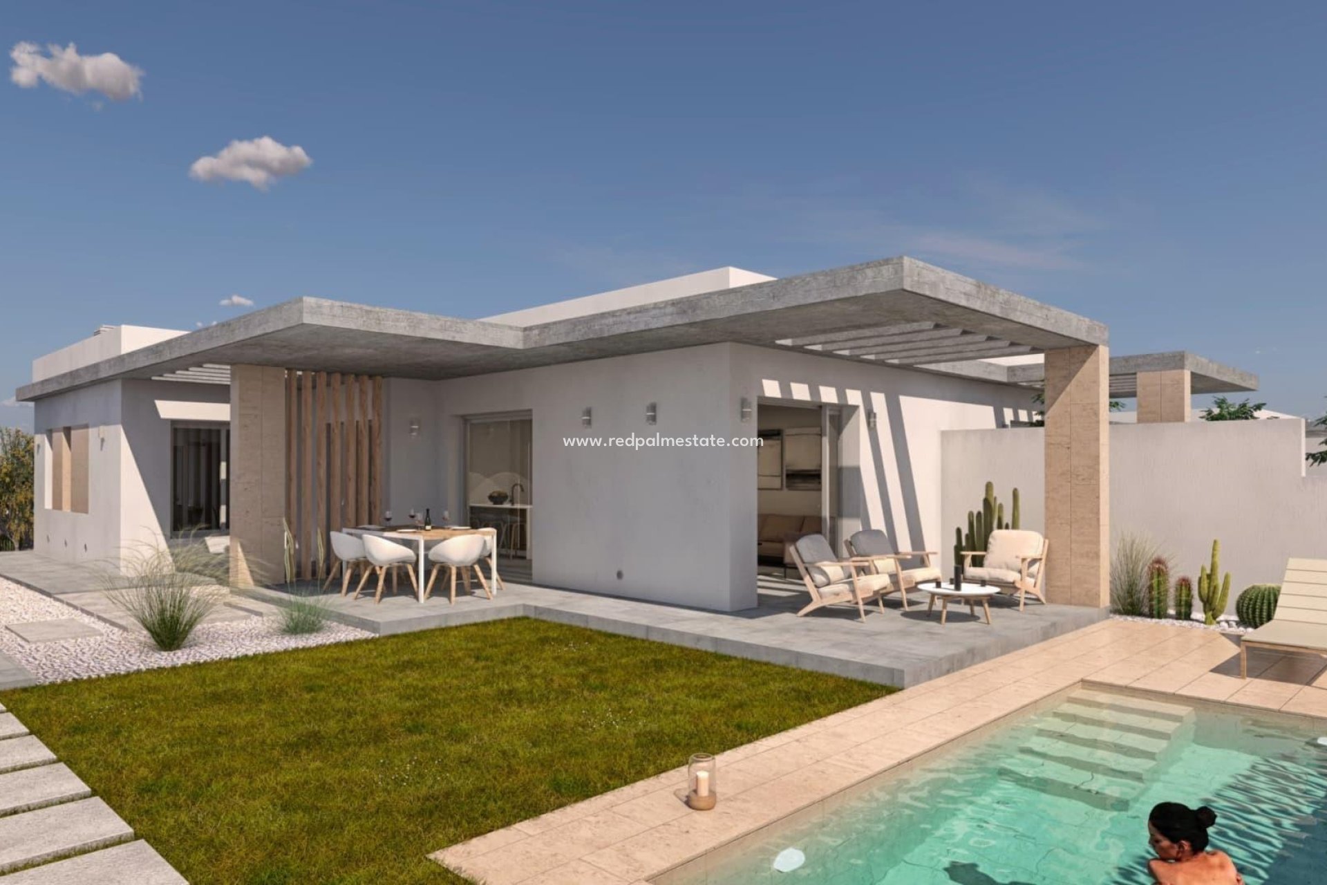 Nieuwbouw Woningen - Vrijstaande villa -
SANTIAGO DE LA RIBERA - San Blas