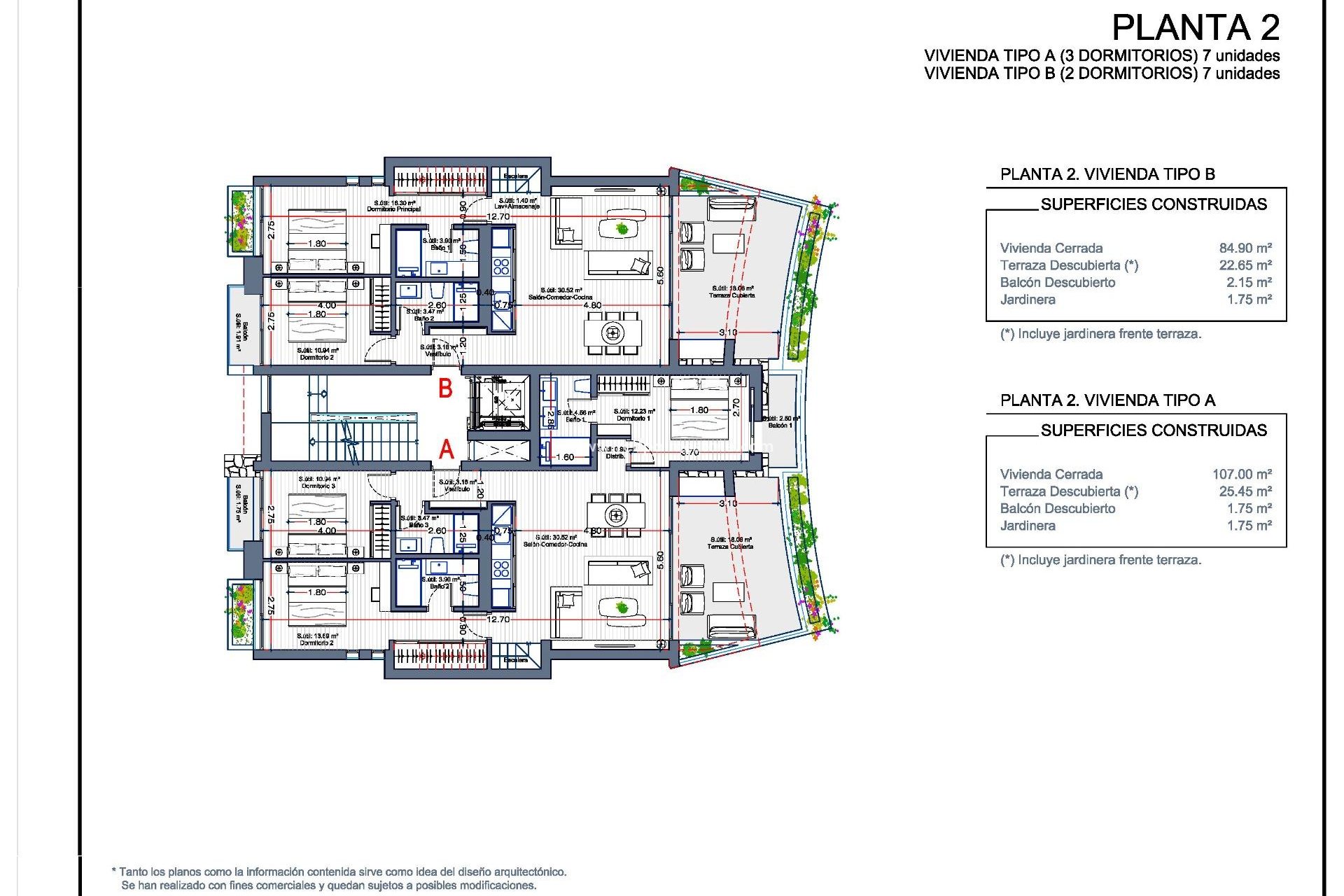 Nouvelle construction - Appartement Attique -
La Manga - Las Orquídeas