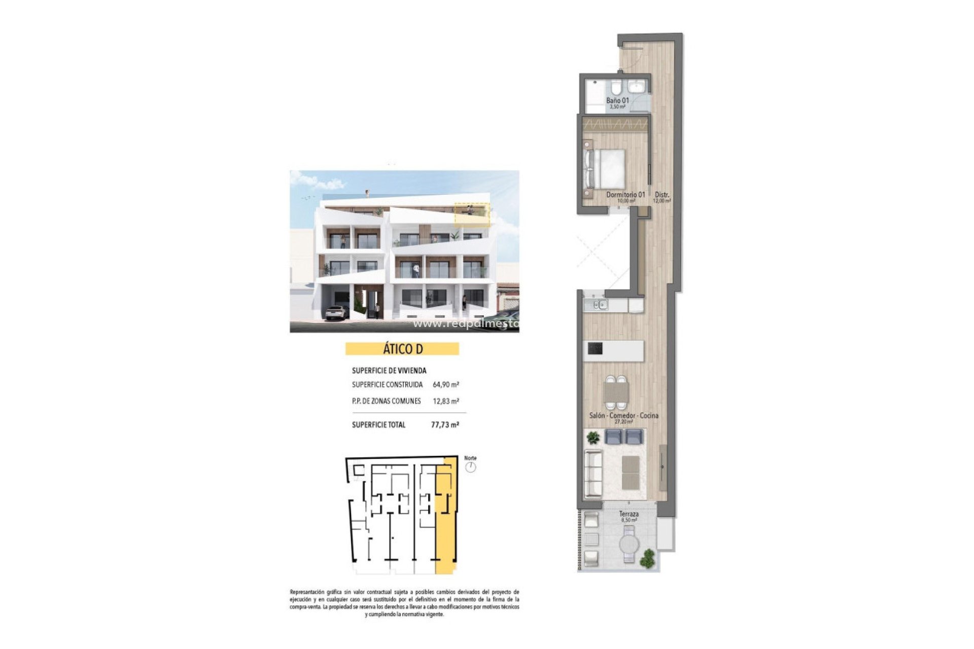 Nouvelle construction - Appartement Attique -
Torrevieja - Playa del Cura