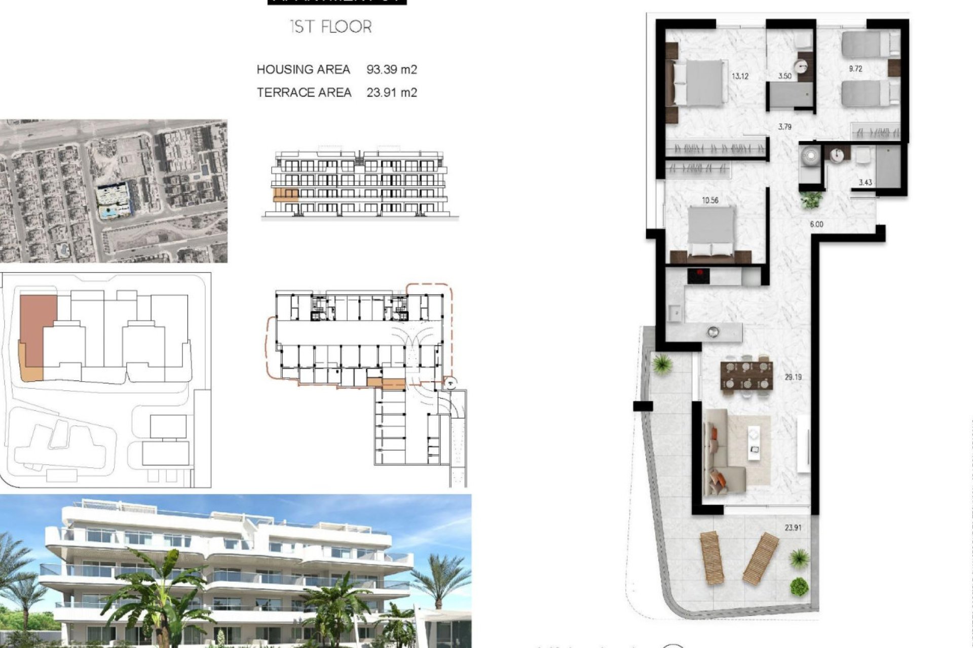 Nouvelle construction - Appartement -
Orihuela Costa - Lomas de Cabo Roig