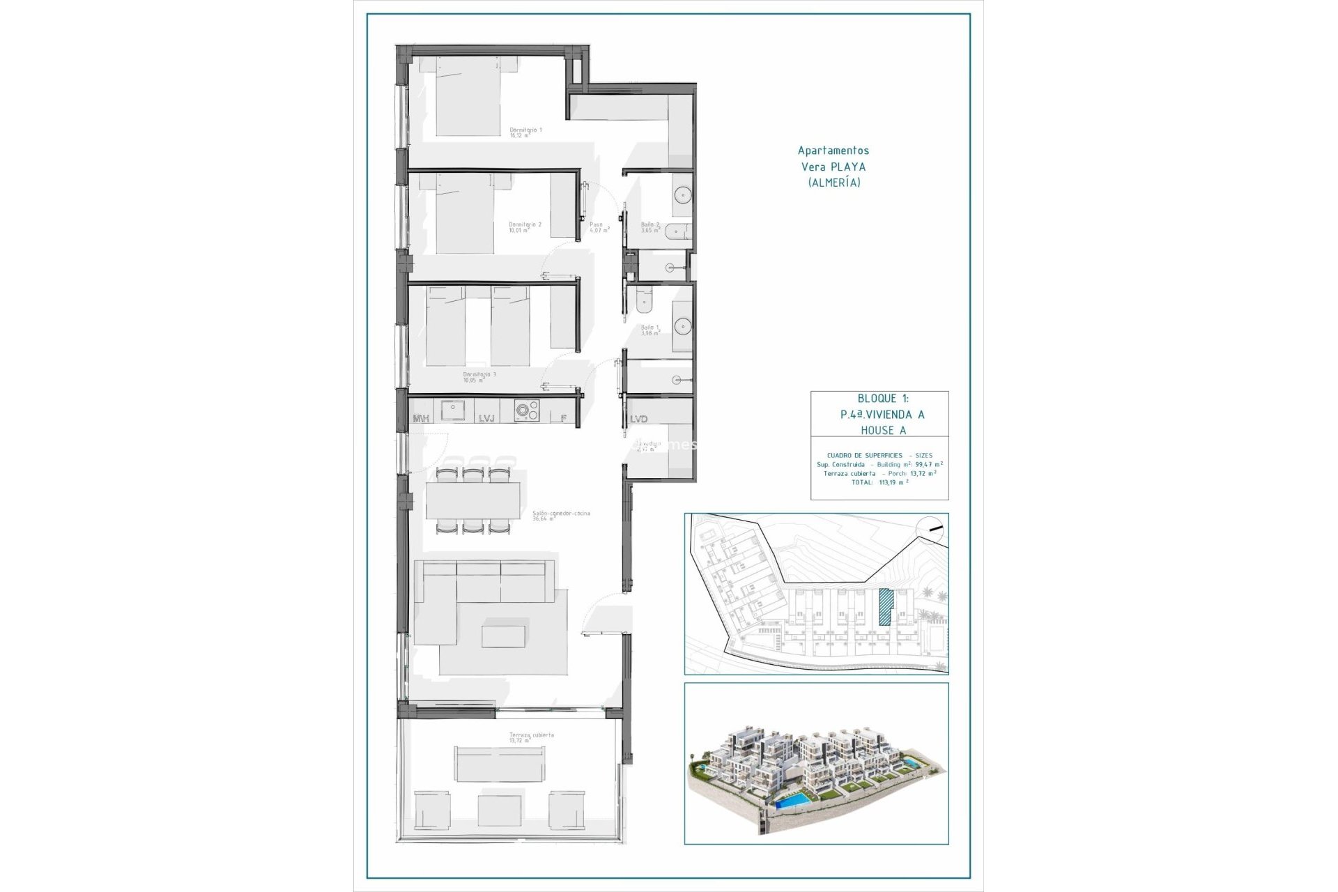 Nouvelle construction - Appartement -
Vera Playa - Pueblo Salinas