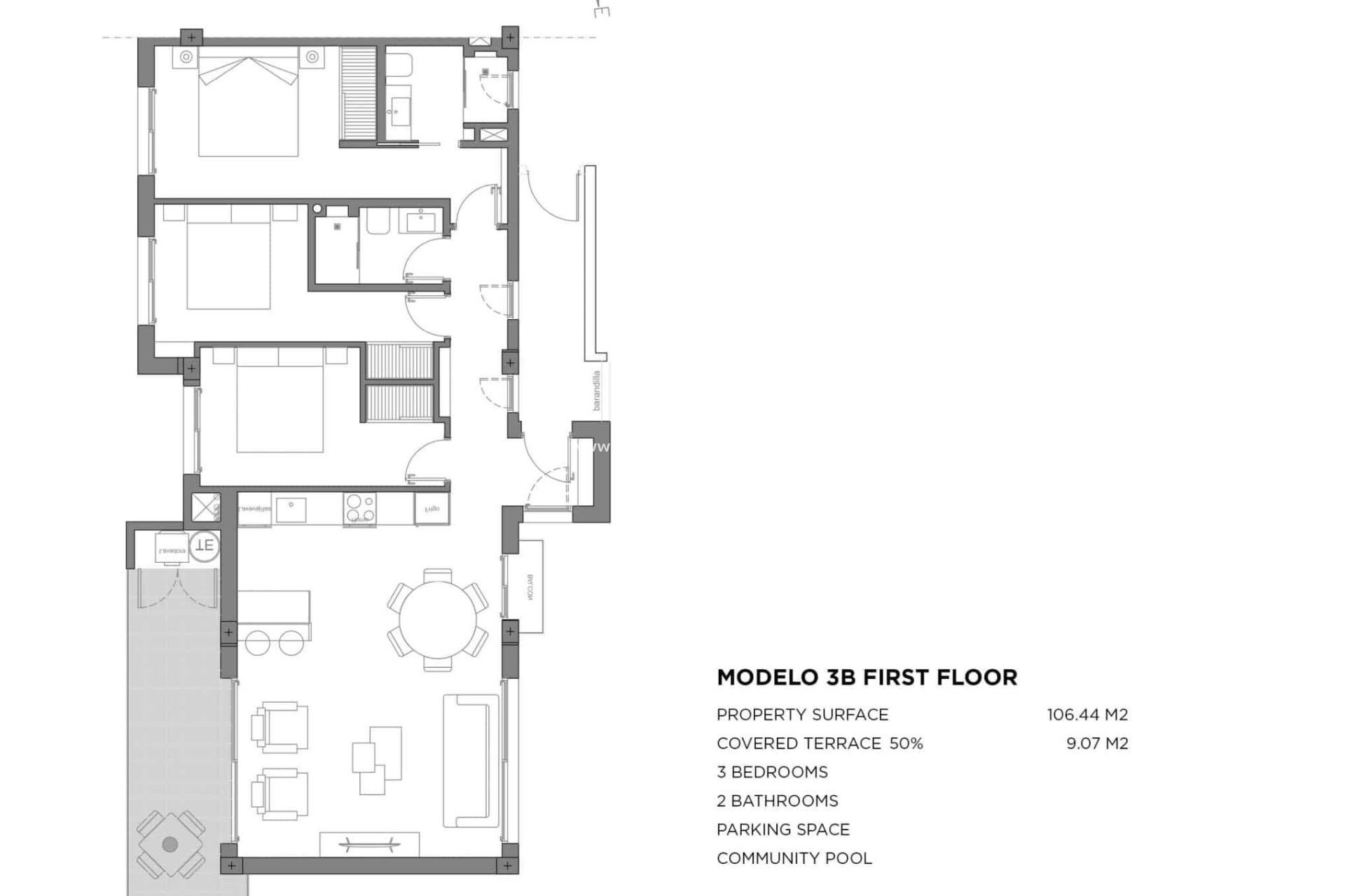 Nouvelle construction - Appartements -
Los Alczares - Parque Diana