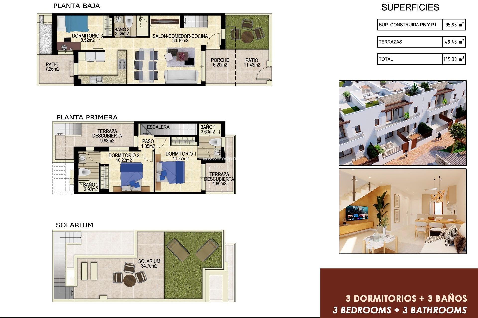 Nouvelle construction - Maison de ville -
Orihuela - Vistabella Golf Entre Naranjos