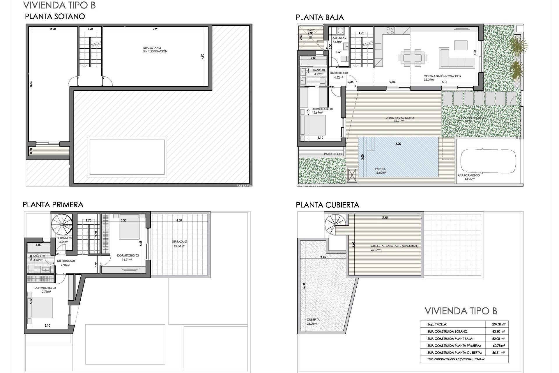 Nouvelle construction - Maison Quadruple -
Bigastro - Loma Alta