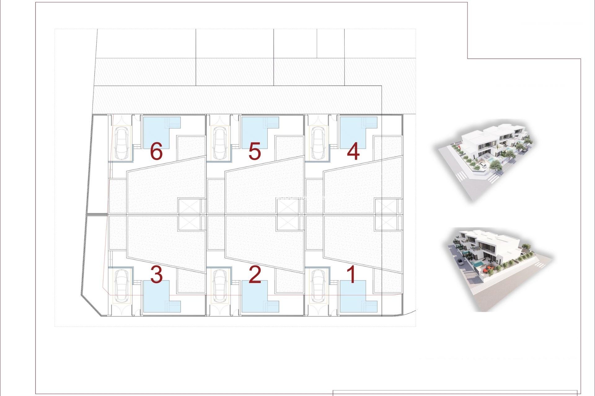 Nouvelle construction - Maison Quadruple -
Dolores - Sector 3