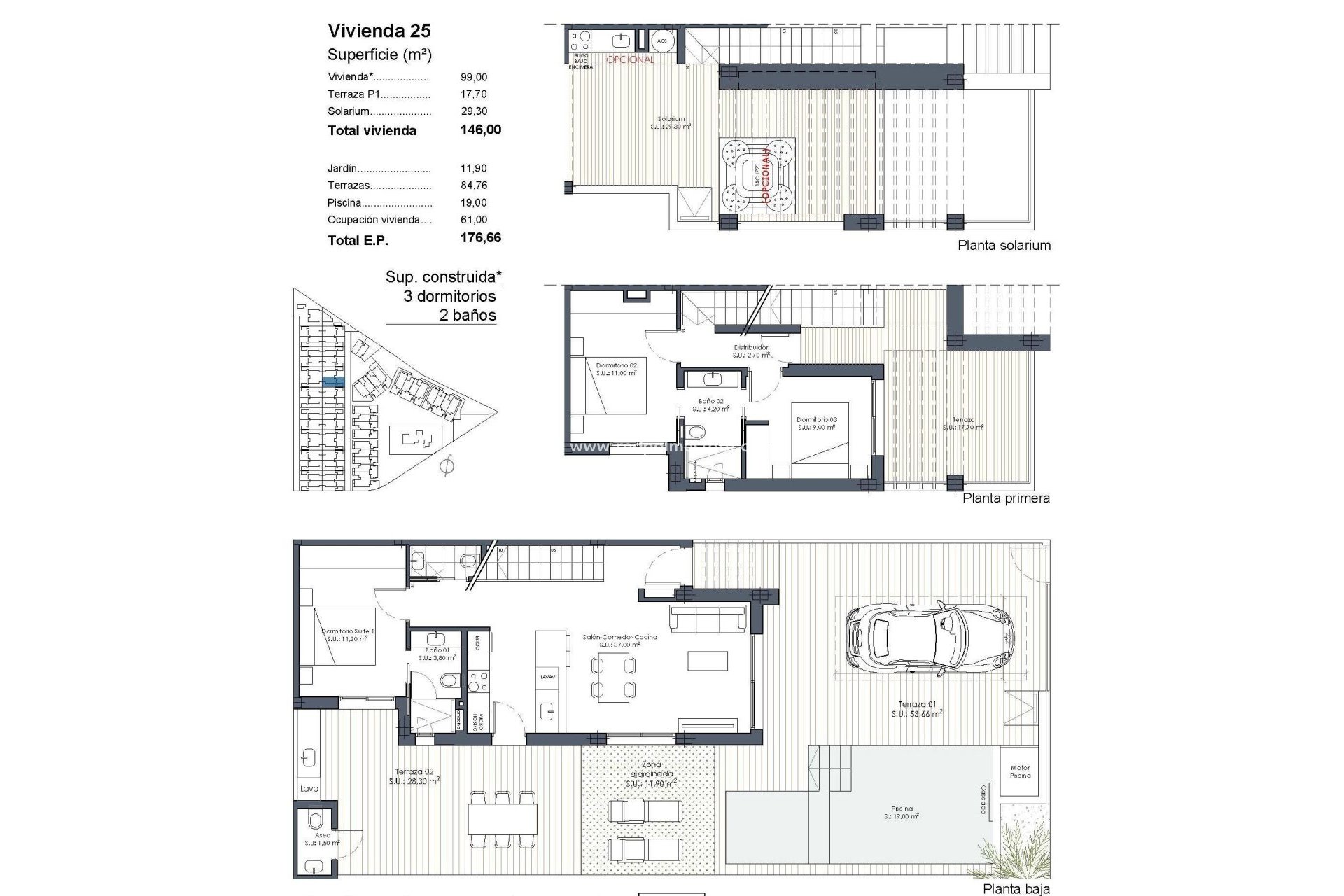 Nouvelle construction - Maison Quadruple -
Los Alczares - Serena Golf