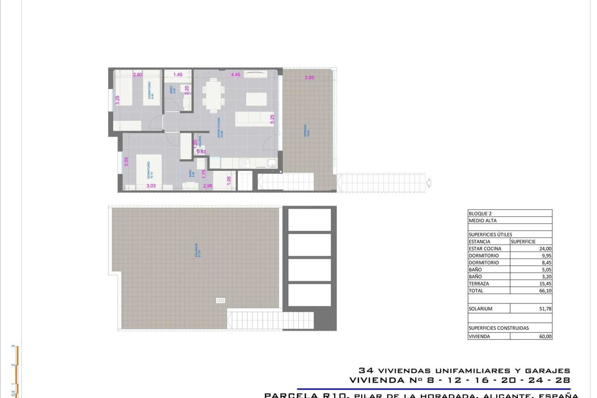 Nybygg - Bungalow -
Pilar de la Horadada - pueblo