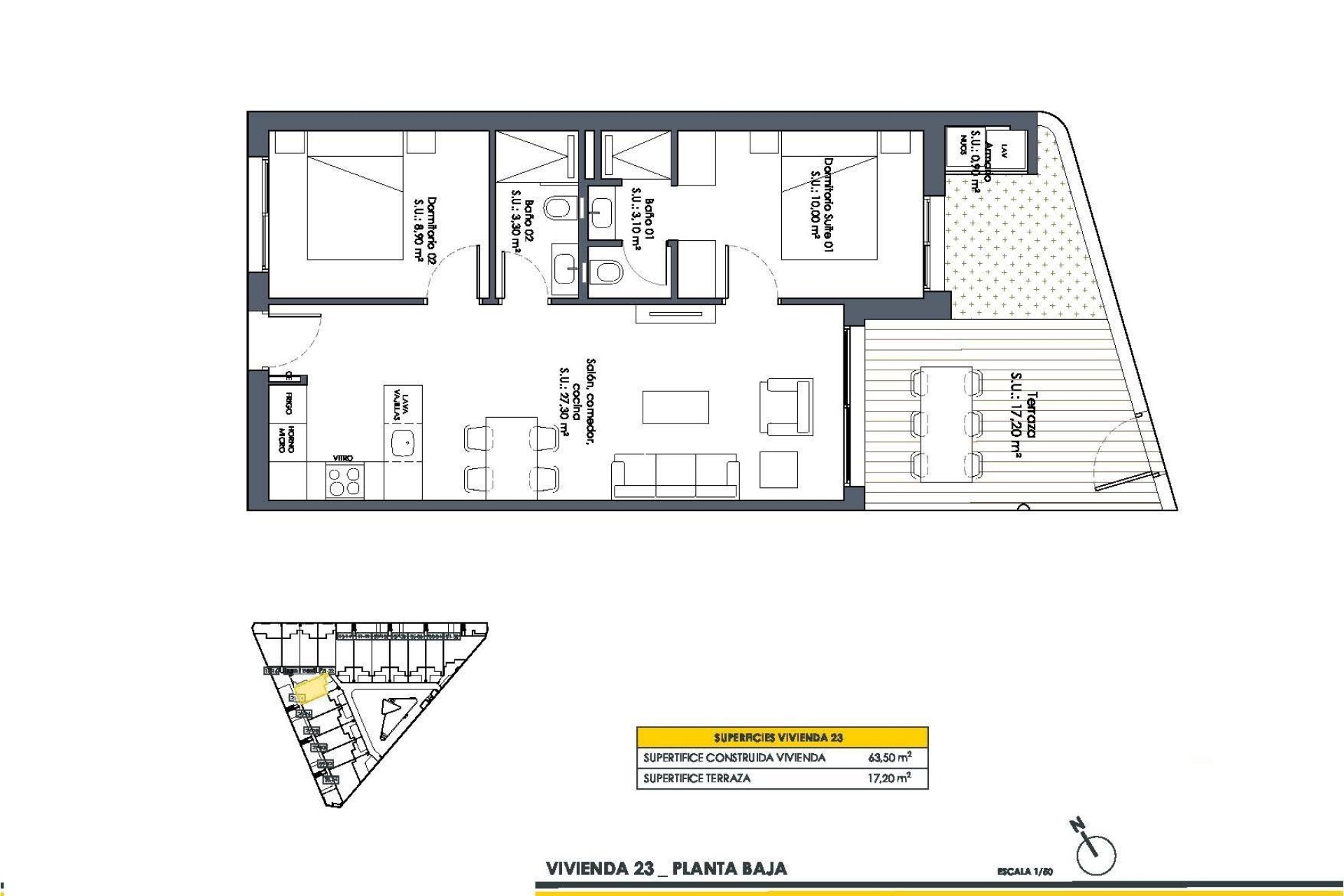 Nybygg - Bungalow -
San Fulgencio - Pueblo