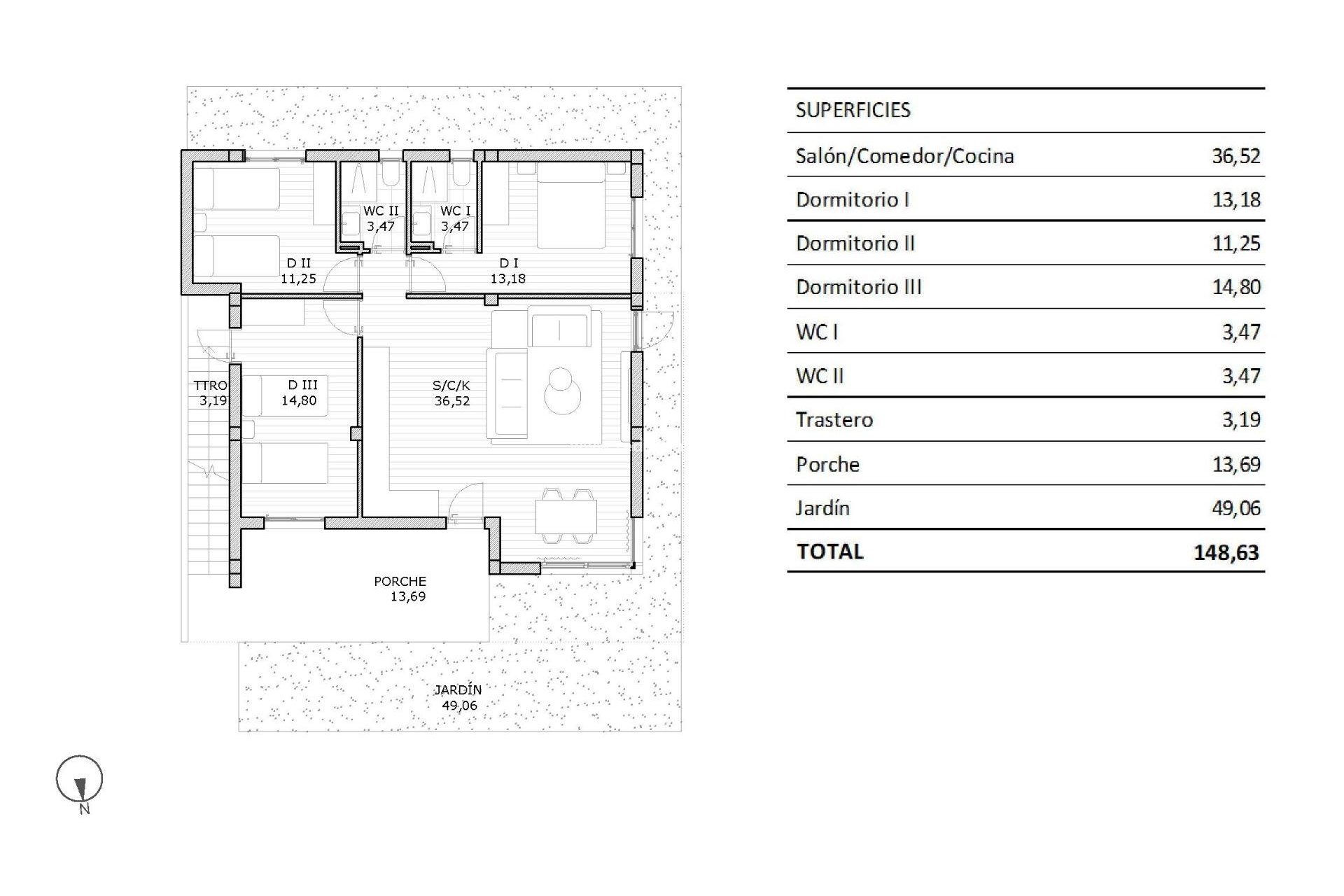 Nybygg - Bungalow -
San Miguel de Salinas - Pueblo