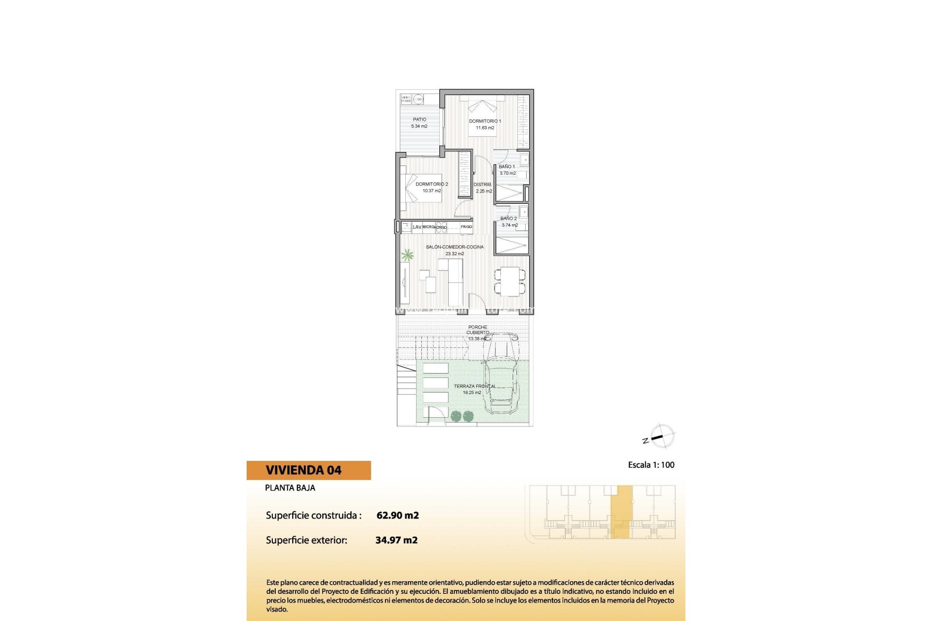 Nybygg - Bungalow -
San Pedro del Pinatar - El Salero