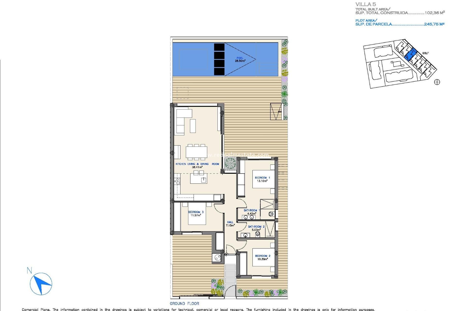 Nybygg - Villa -
Los Alczares - Las Lomas Del Rame-bahía Bella