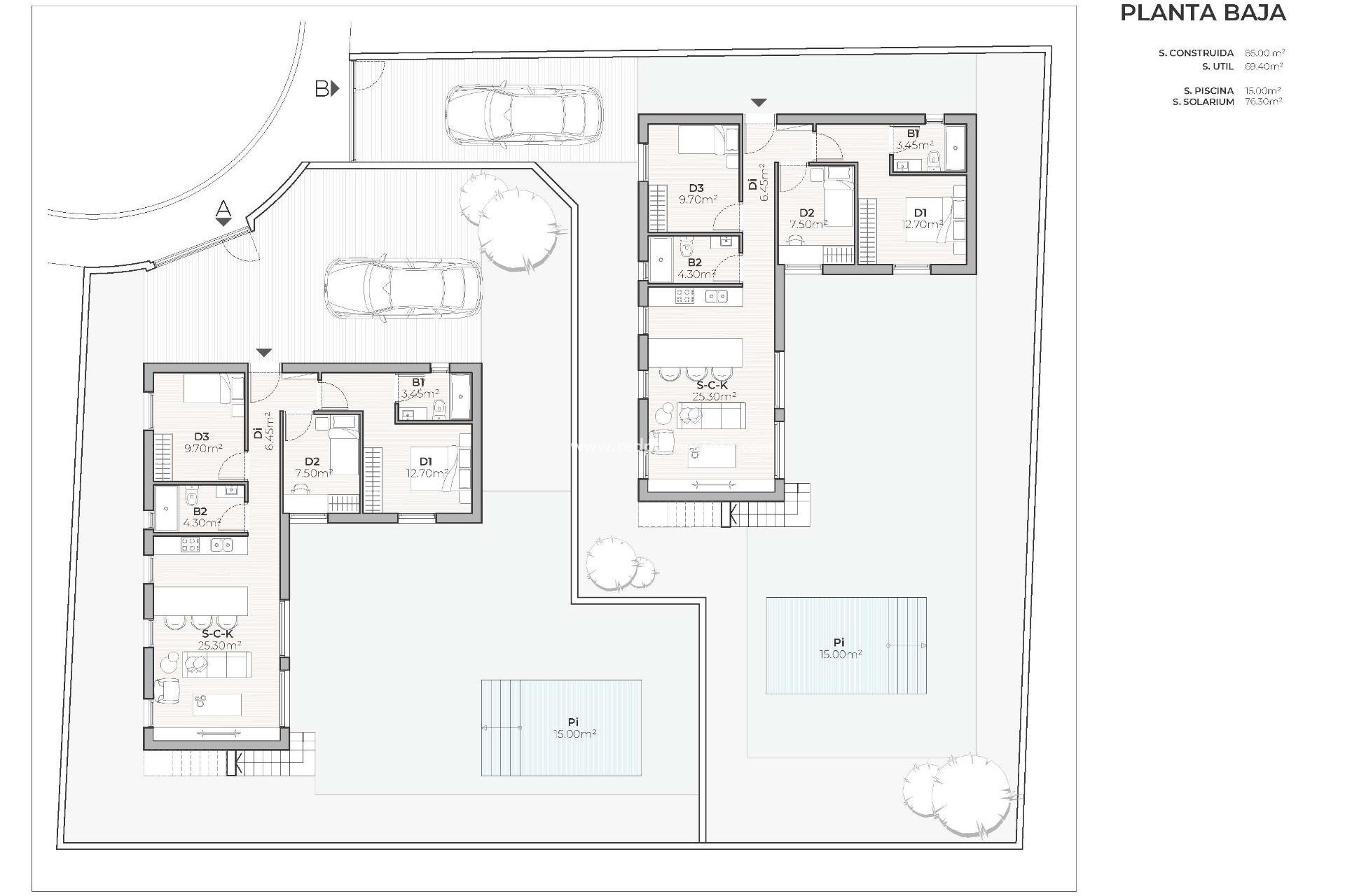 Nybygg - Villa -
Mazarron - Country Club