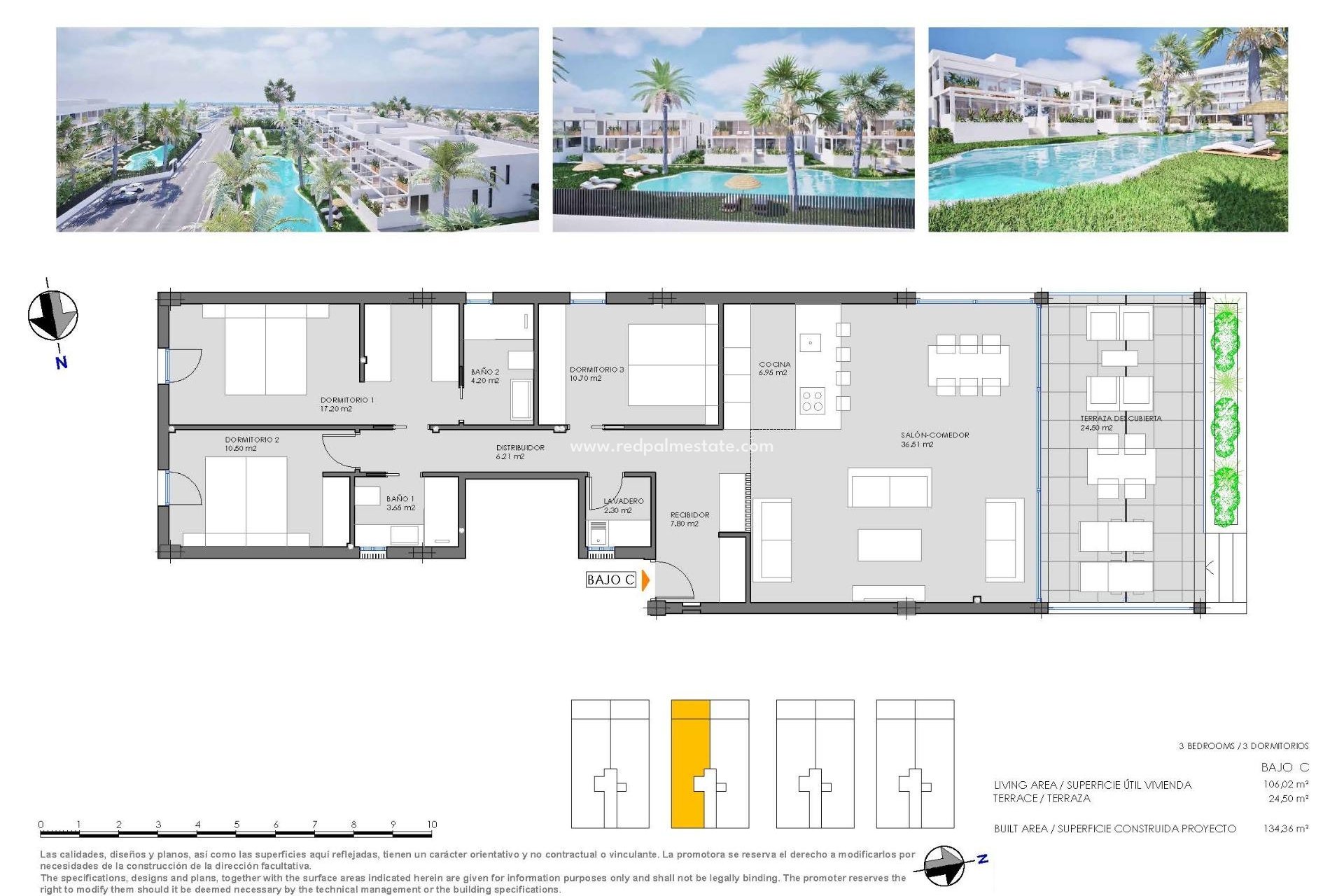 Nybyggnation - Bungalow -
Cartagena - Mar de cristal