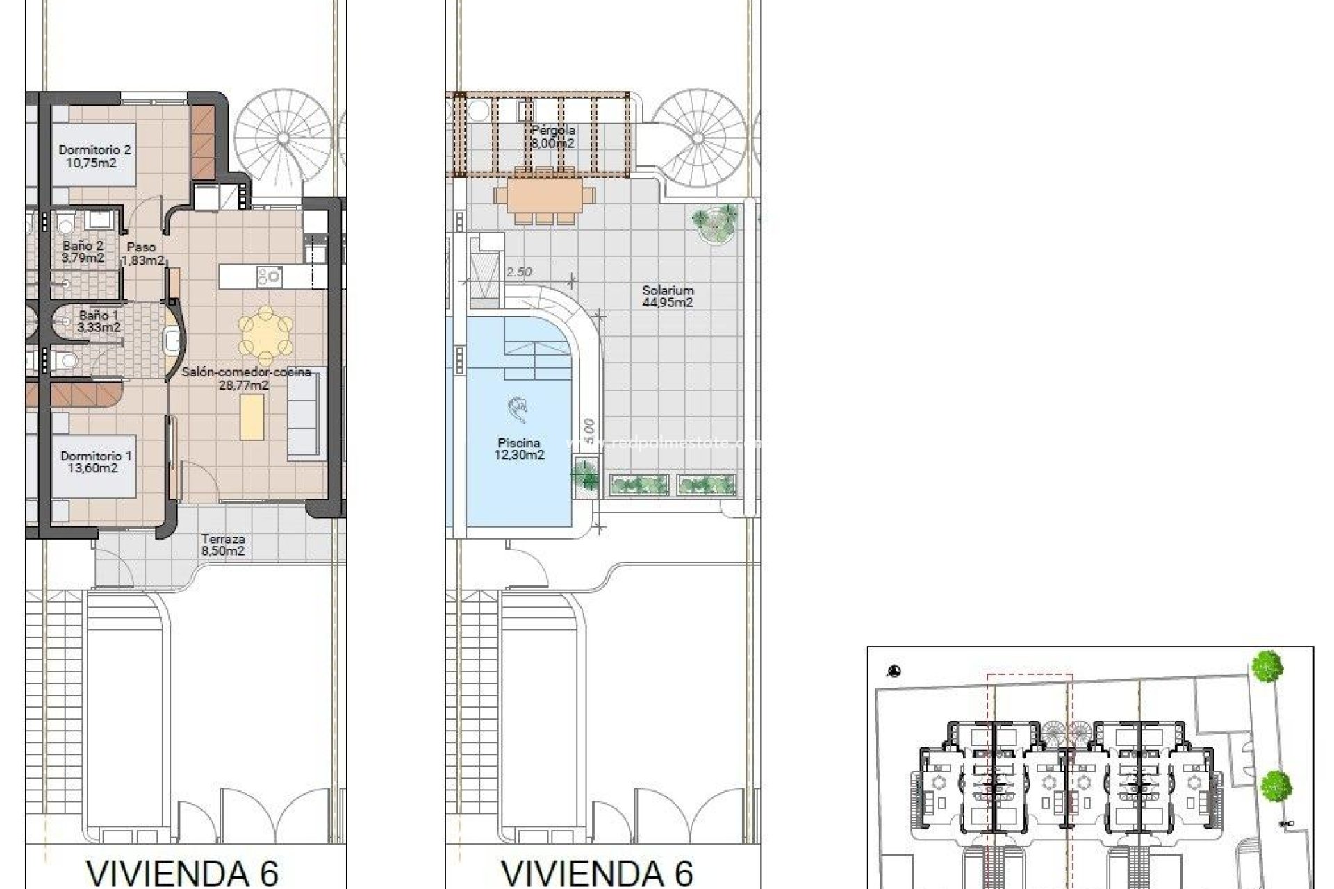 Nybyggnation - Bungalow -
Pilar de la Horadada - pueblo