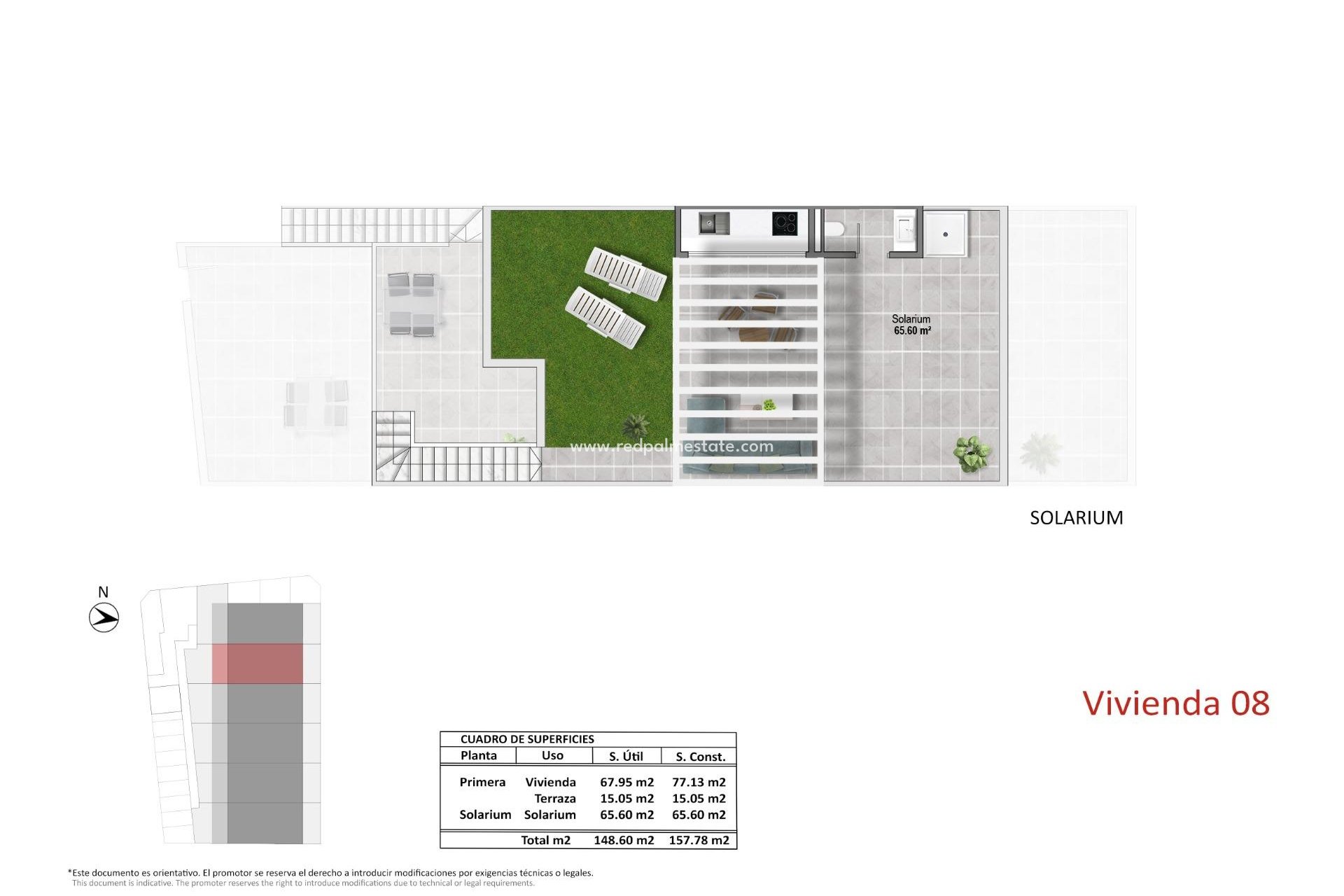 Nybyggnation - Bungalow -
Pilar de la Horadada - pueblo